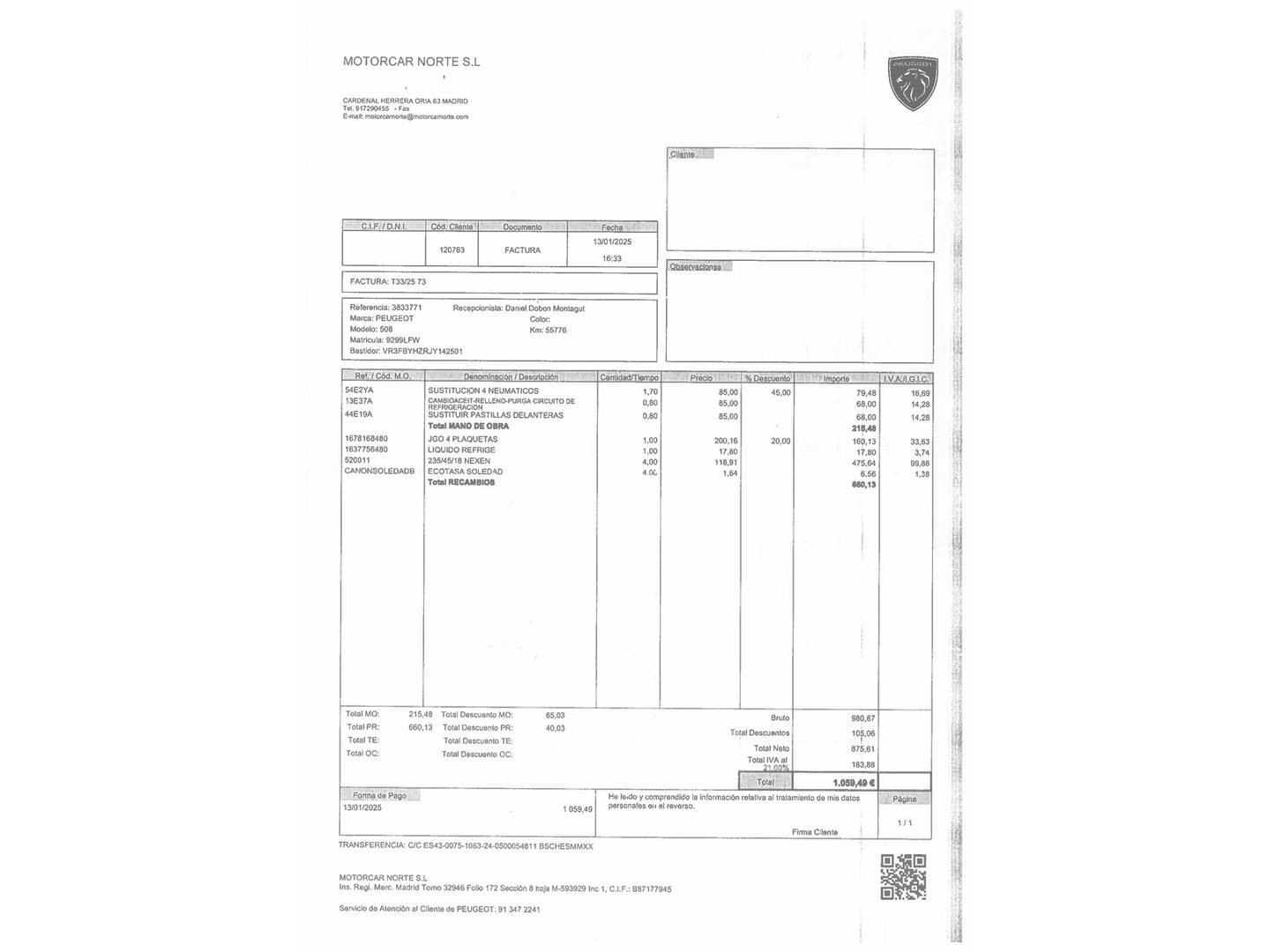 Foto Peugeot 508 Peugeot 508 BlueHDi 130 S&S GT Line EAT8  (130 CV)