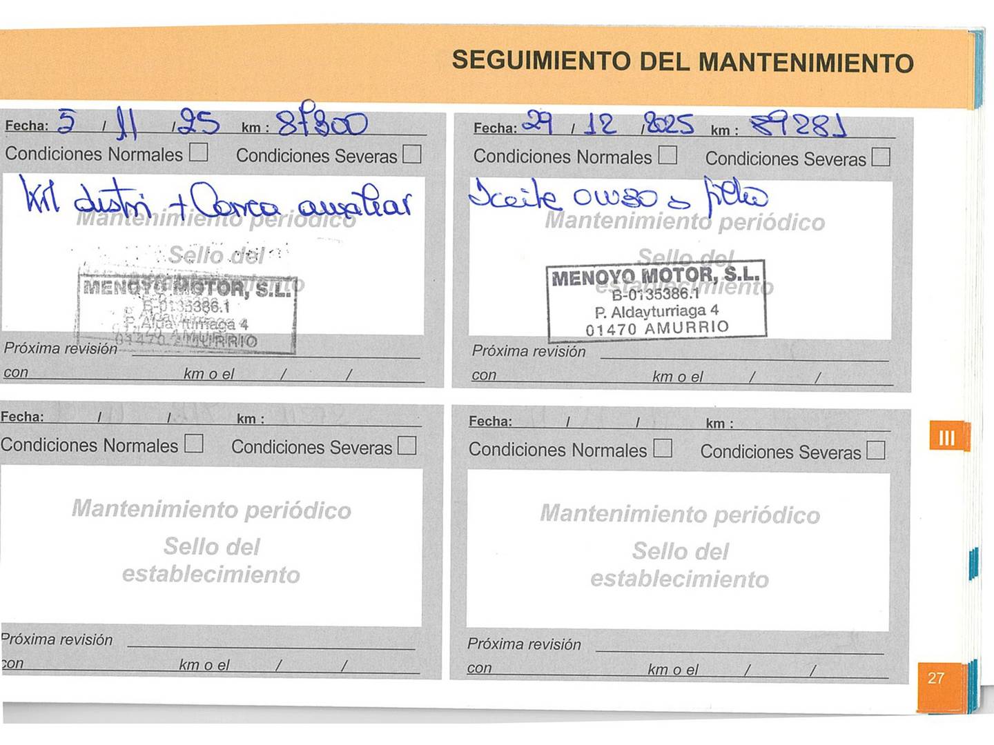 Foto del mantenimiento del Citroën C4 Citroën C4 PureTech 110 Feel Edition (110 CV)