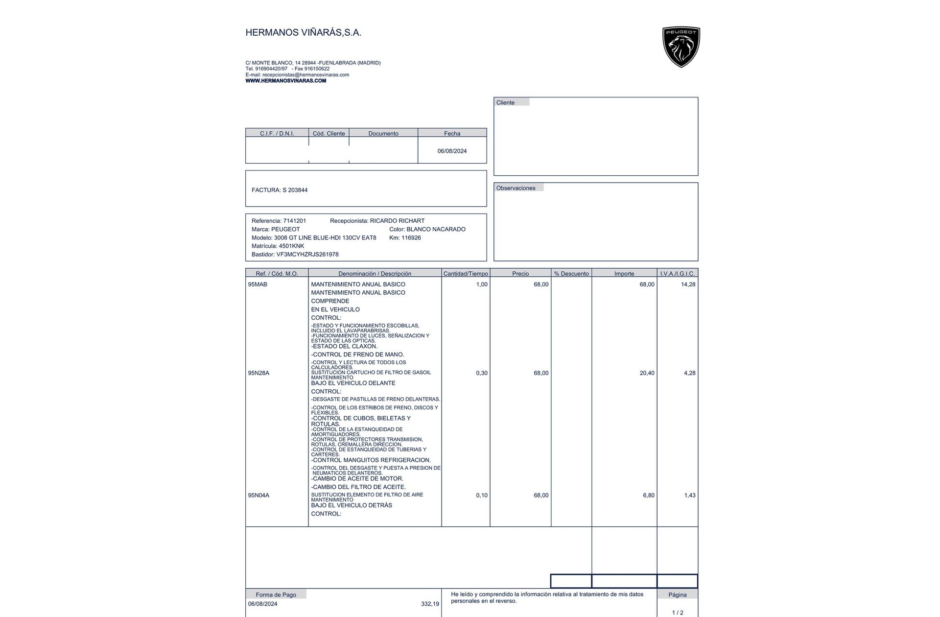 Peugeot 3008 BlueHDi 130 GT Line EAT8 - foto 24