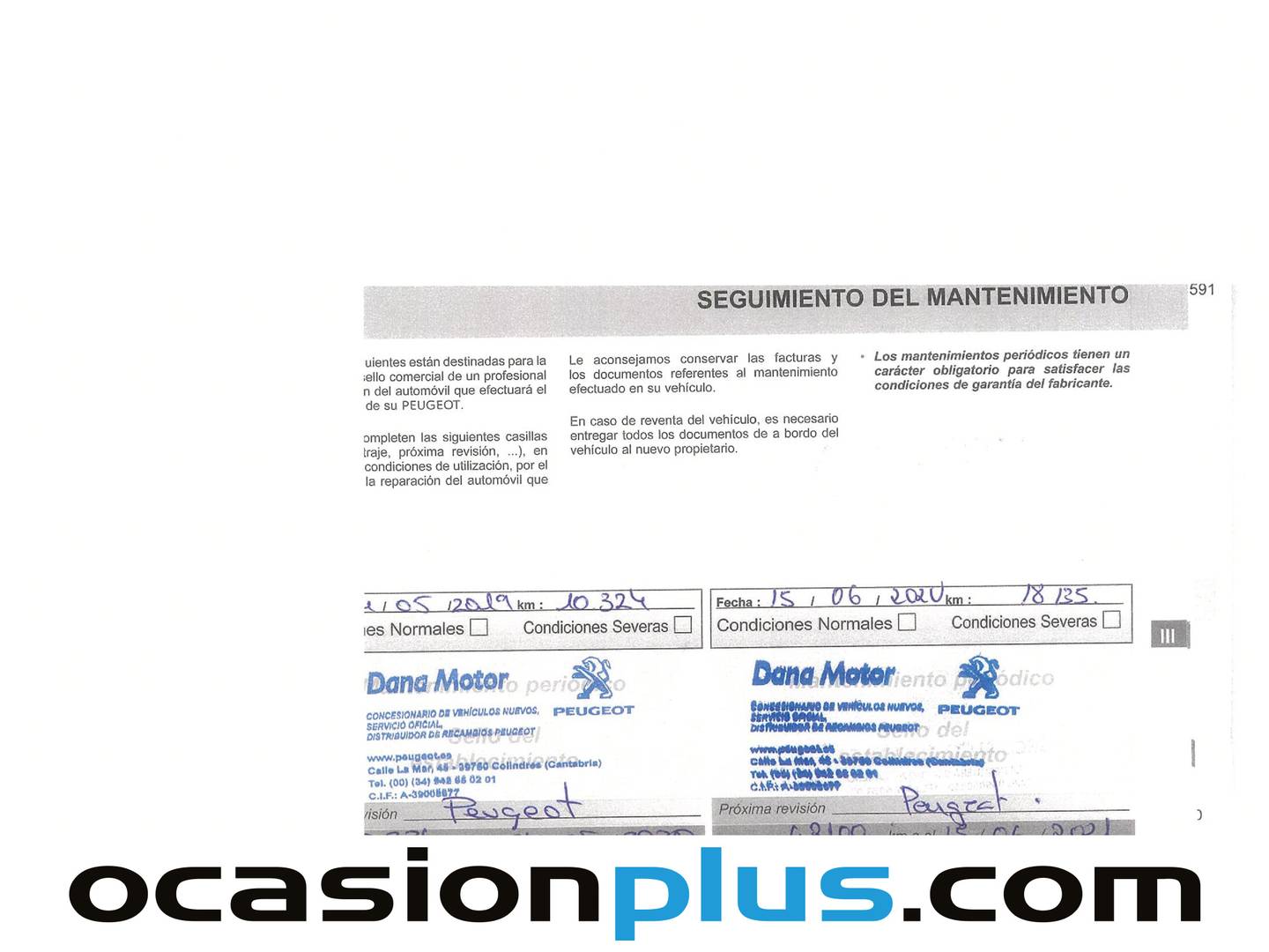 Foto del mantenimiento del Peugeot Partner Peugeot Partner Tepee Combi 1.2 PureTech Active  (110 CV)