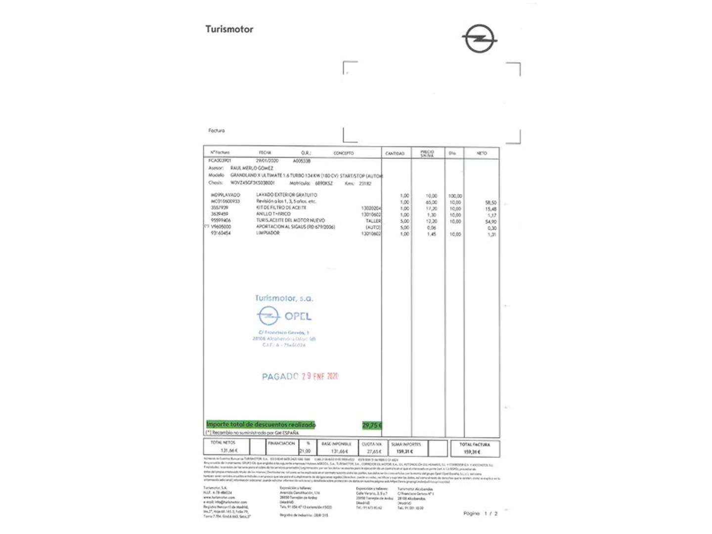 Foto Opel Grandland X Opel Grandland X 1.6 Turbo Ultimate Auto (181 CV)