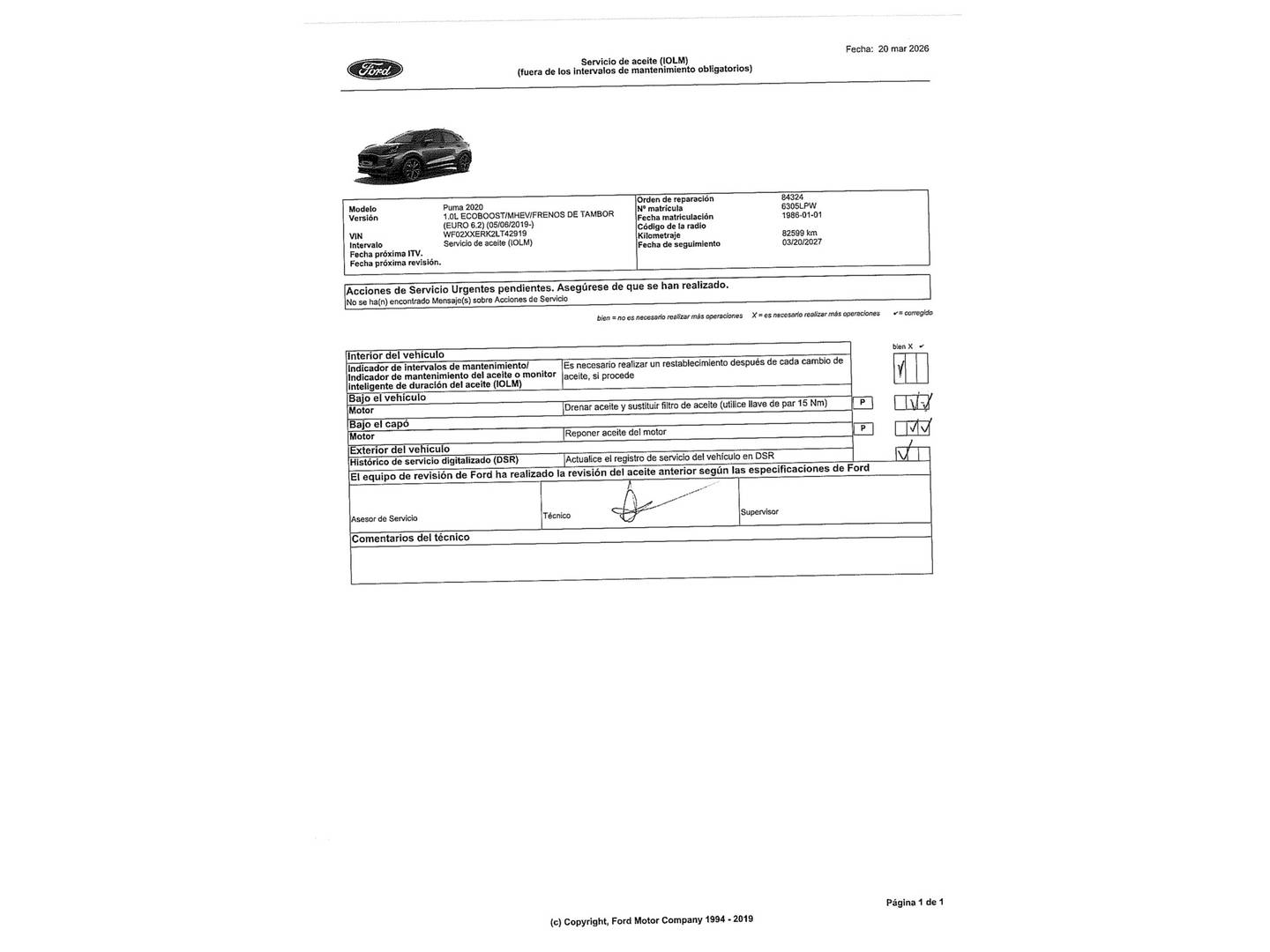 Ford Puma Ford Puma 1.0 EcoBoost MHEV Titanium (125 CV) seminuevo