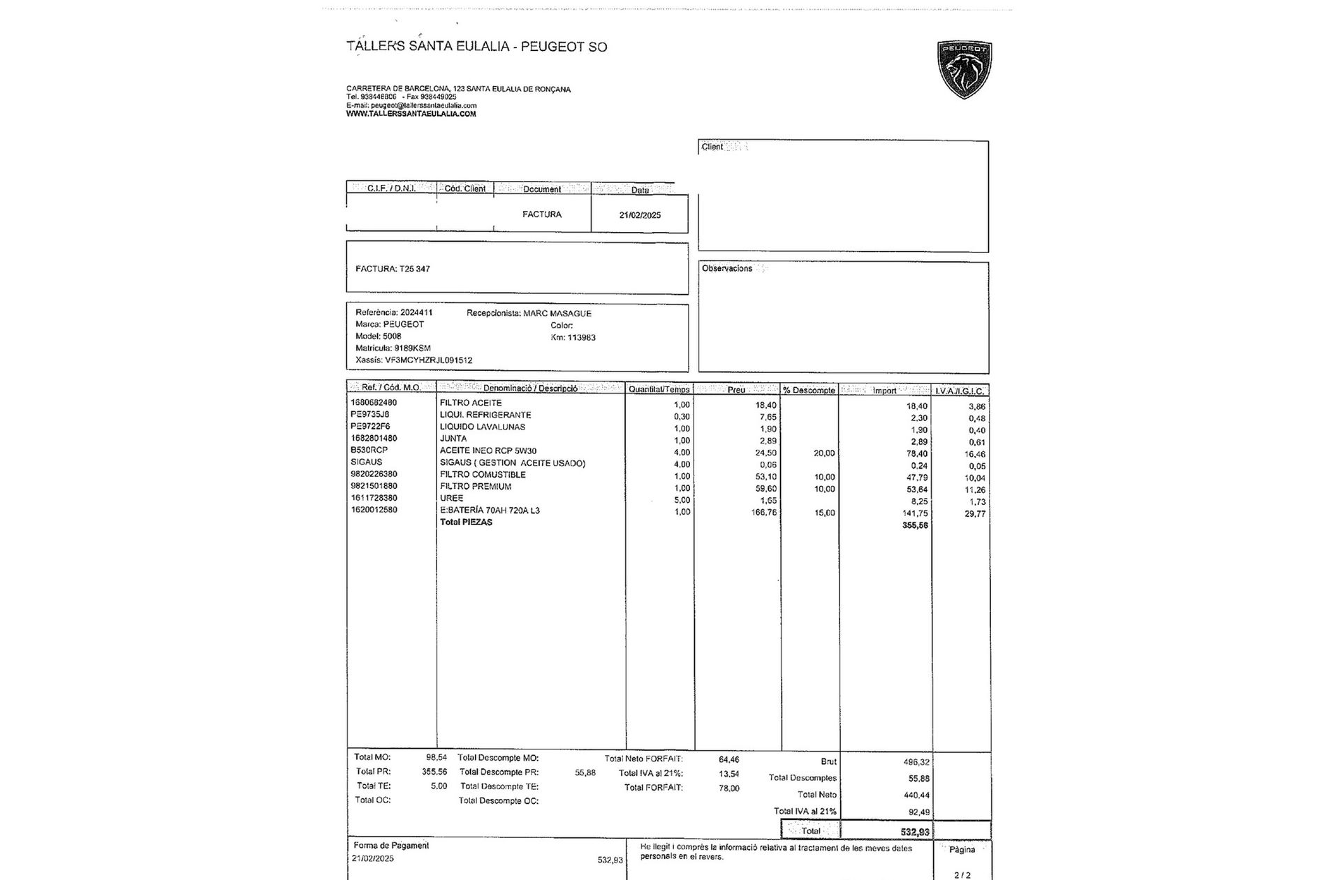 Peugeot 5008 BlueHDi 130 Allure EAT8 7 plazas - foto 22