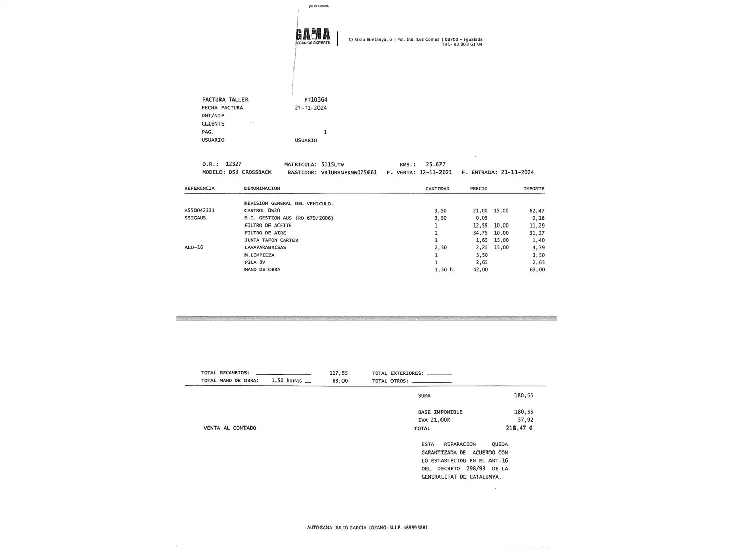Foto DS DS 3 Crossback DS DS3 Crossback PureTech 100 So Chic (100 CV)