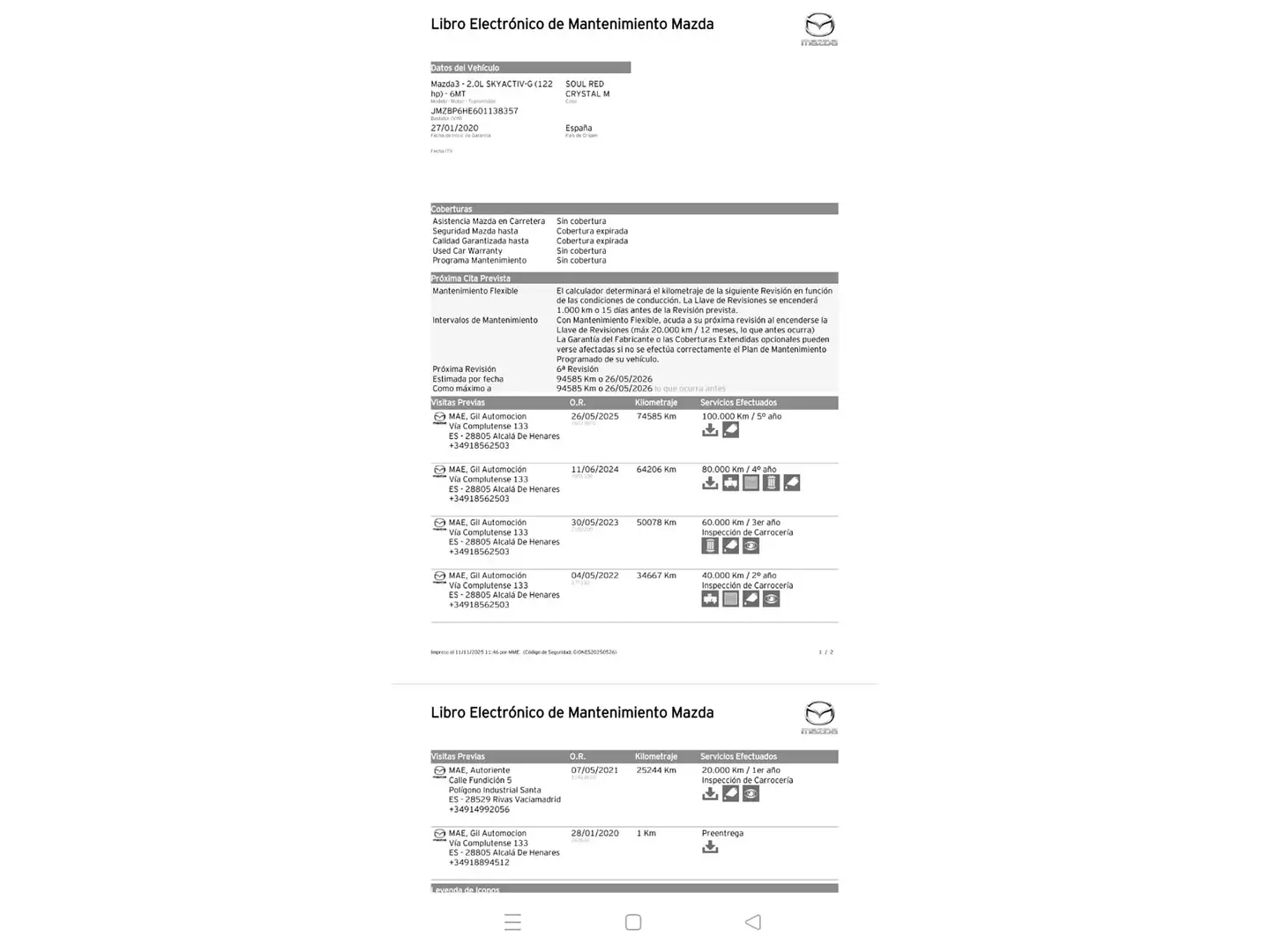 Foto Mazda Mazda3 Mazda Mazda 3 2.0 SKYACTIV-G Zenith (122 CV)