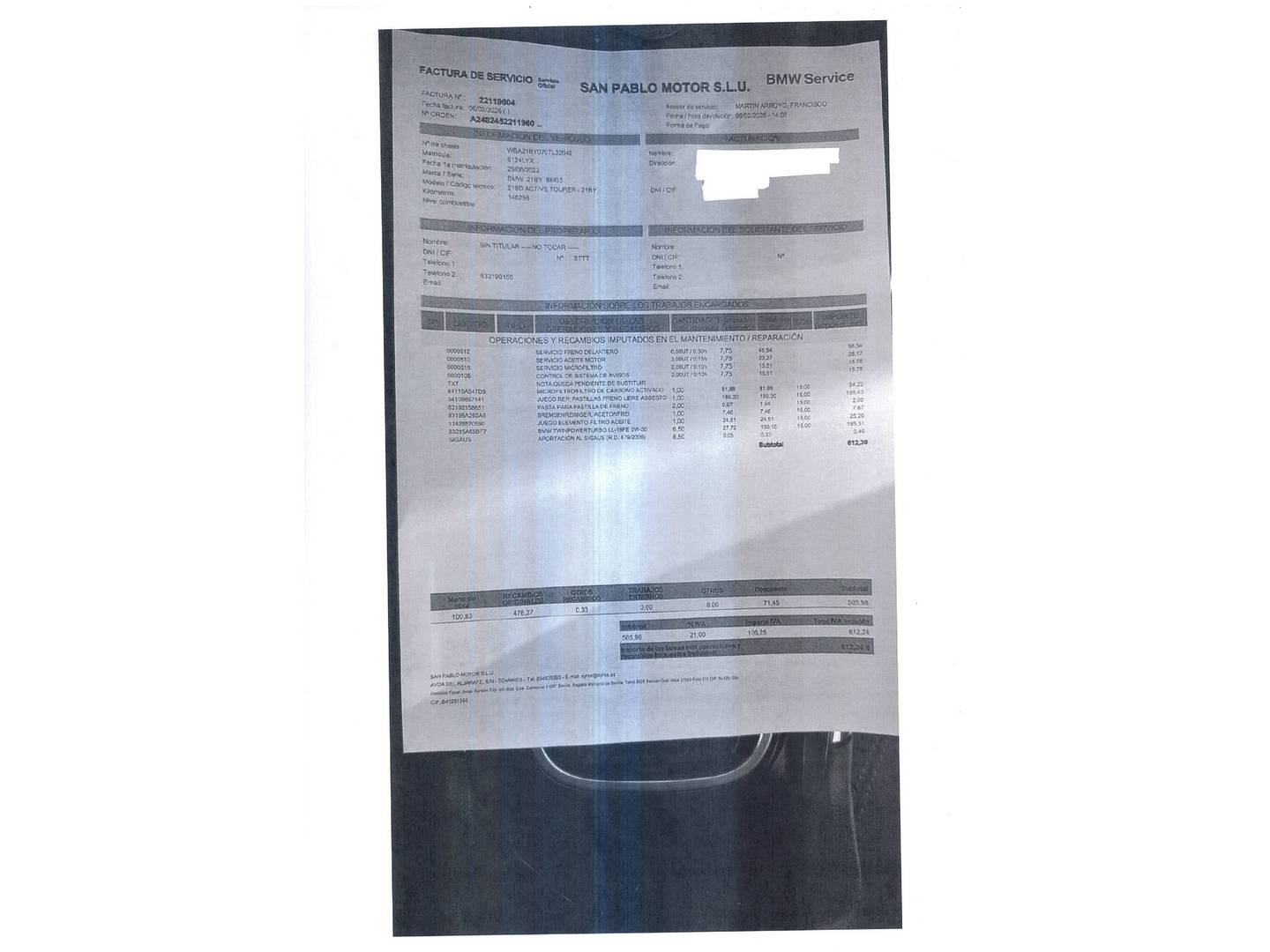 Foto del mantenimiento del Ford Ka+ Ford Ka+ 1.2 Ti-VCT Ultimate (85 CV)
