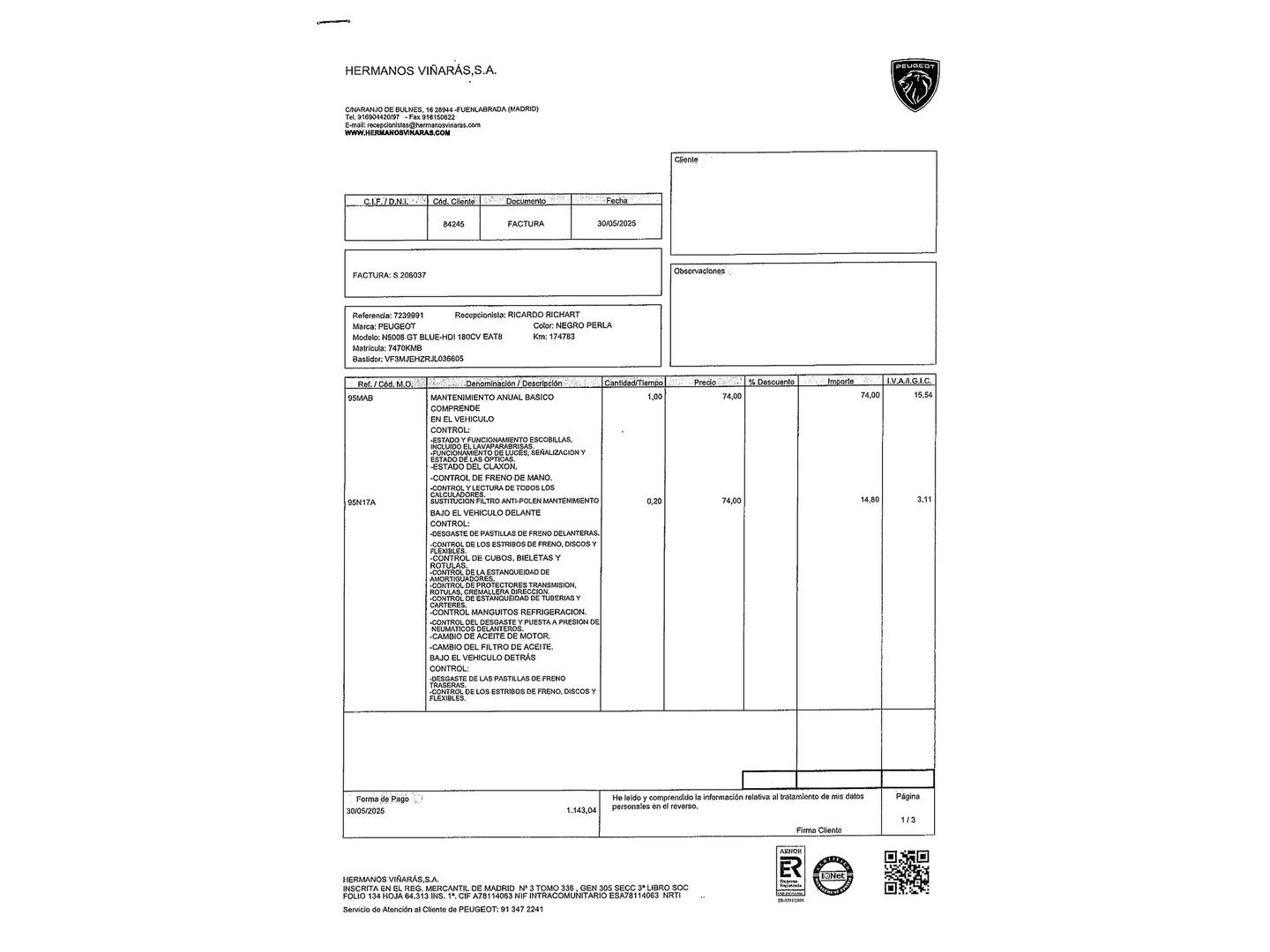 Foto Peugeot 5008 Peugeot 5008 BlueHDi 180 S&S GT EAT8 (180 CV) 7 Plazas