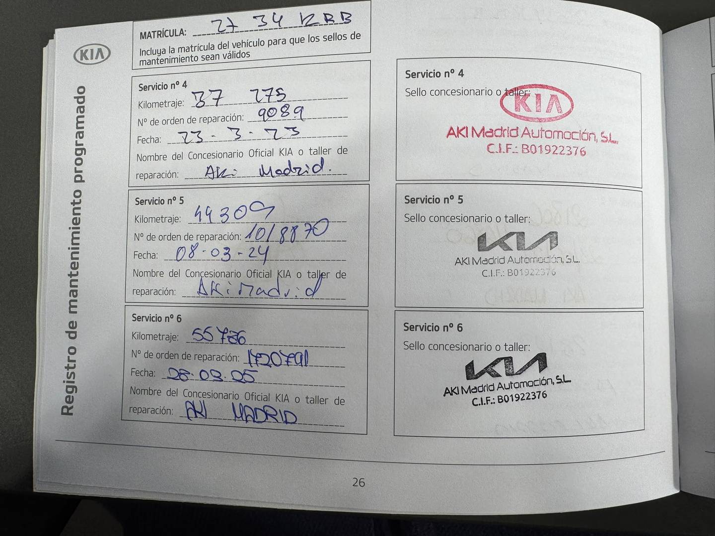 Foto del mantenimiento del KIA Niro KIA Niro 1.6 GDi HEV Drive (141 CV)