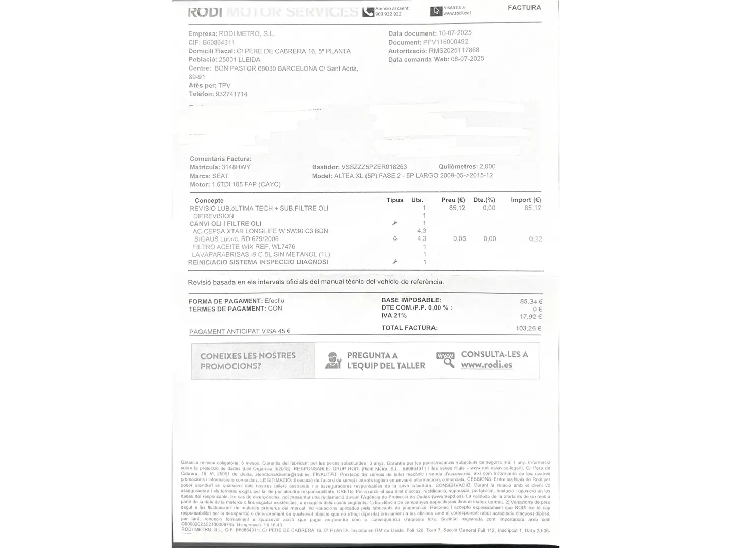 Foto Seat Altea XL SEAT Altea XL 1.6 TDI I-Tech E-Ecomotive (105 CV)