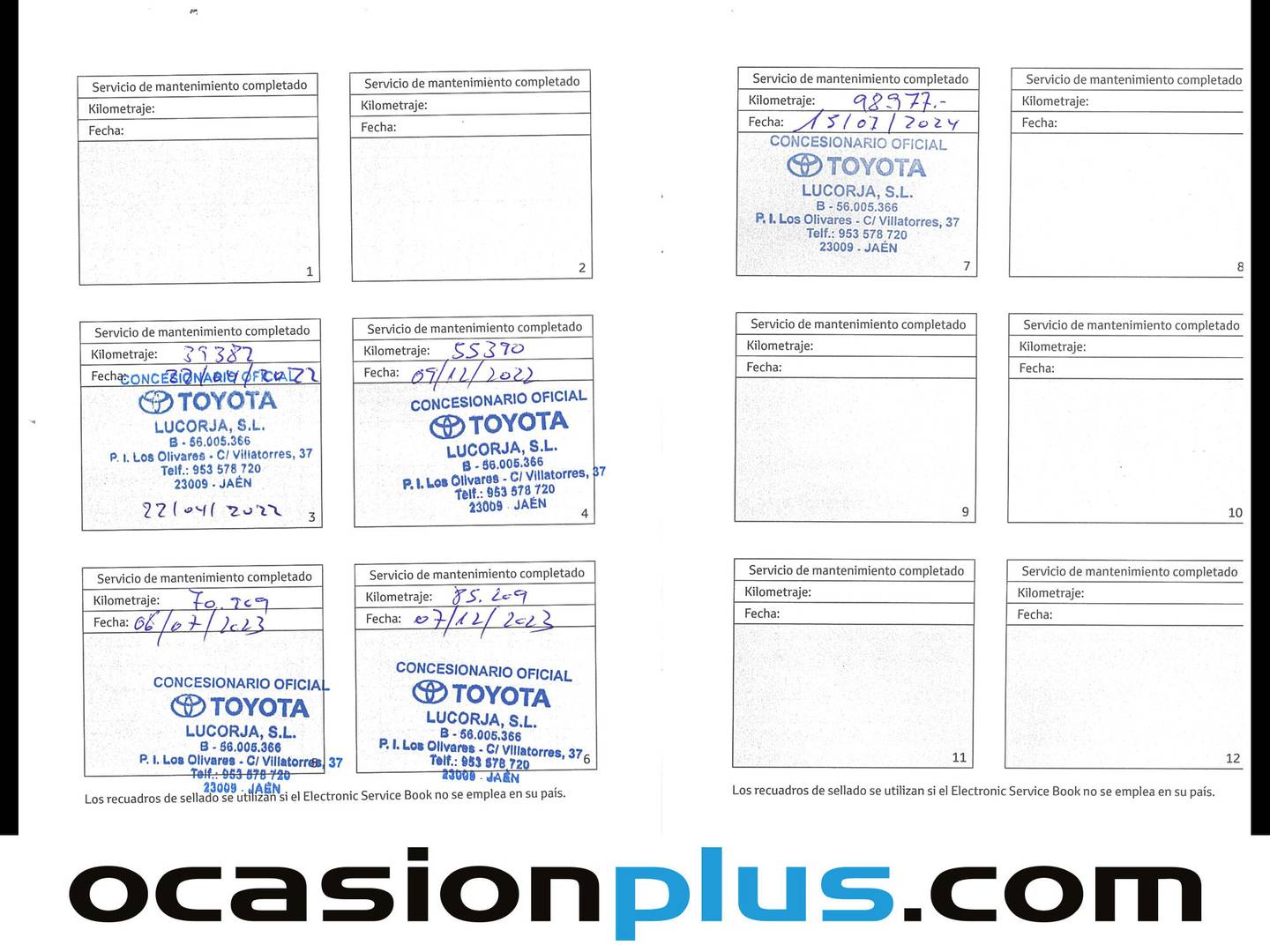 Foto del mantenimiento del Toyota Corolla Toyota Corolla 180H FEEL! E-CVT (180 CV)