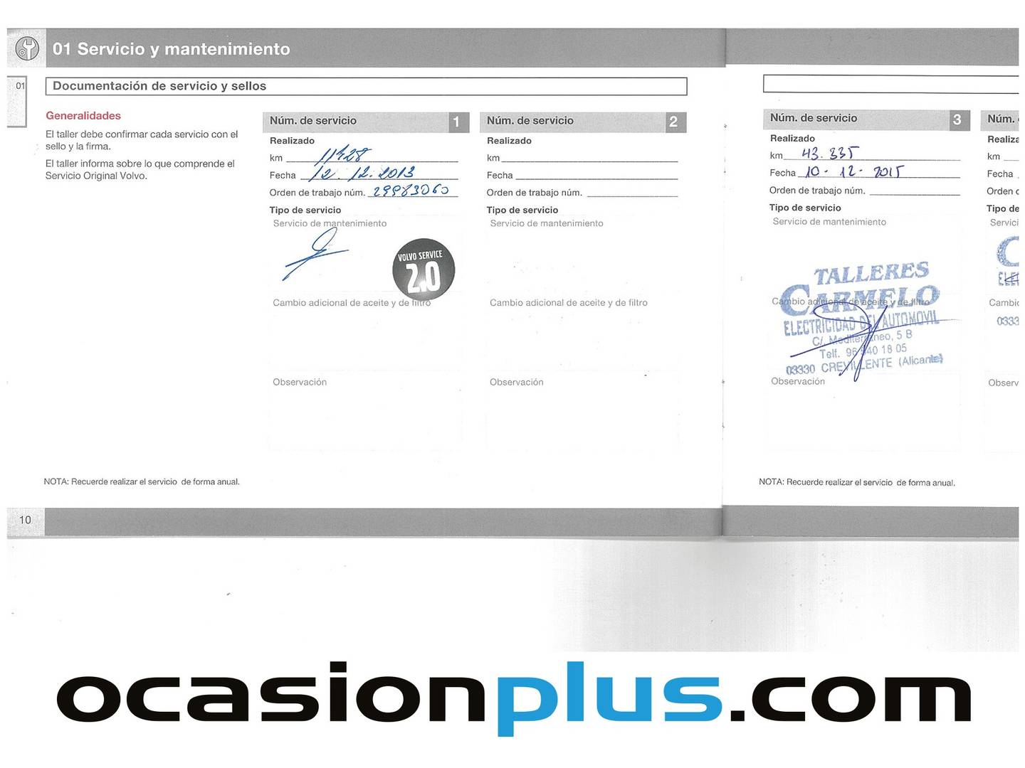Foto del mantenimiento del Volvo S60 Volvo S60 1.6 DRIVe Momentum (115 CV)