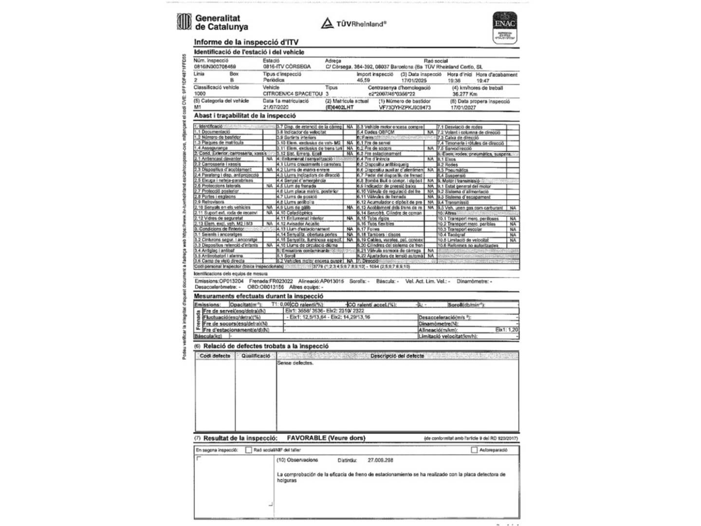 Citroën C4 Spacetourer Citroen C4 Spacetourer BlueHDi 130 Origins (130 CV) de segunda mano