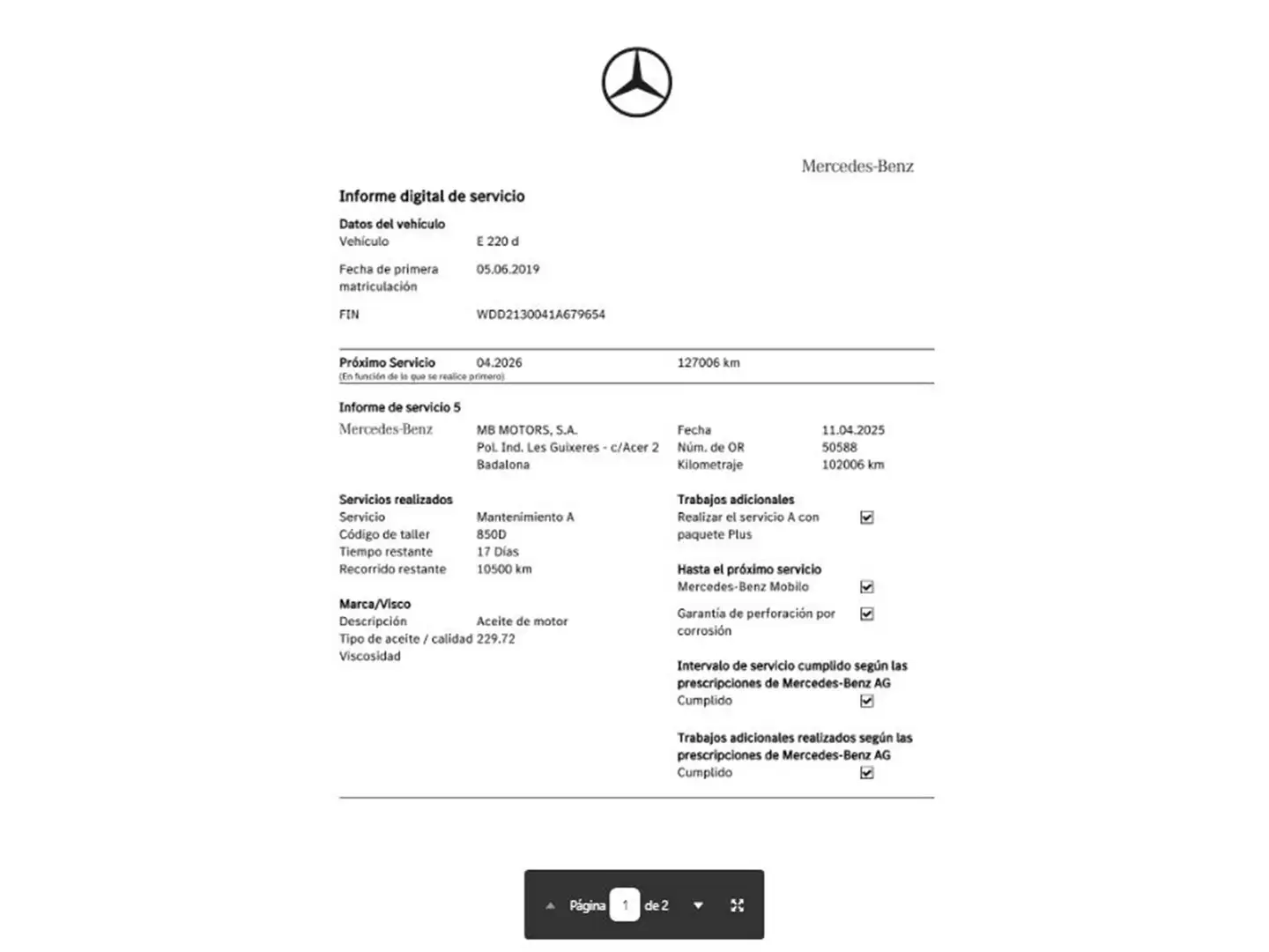 Foto Mercedes Clase E Mercedes-Benz Clase E E 220 d Pack AMG  (194 CV)