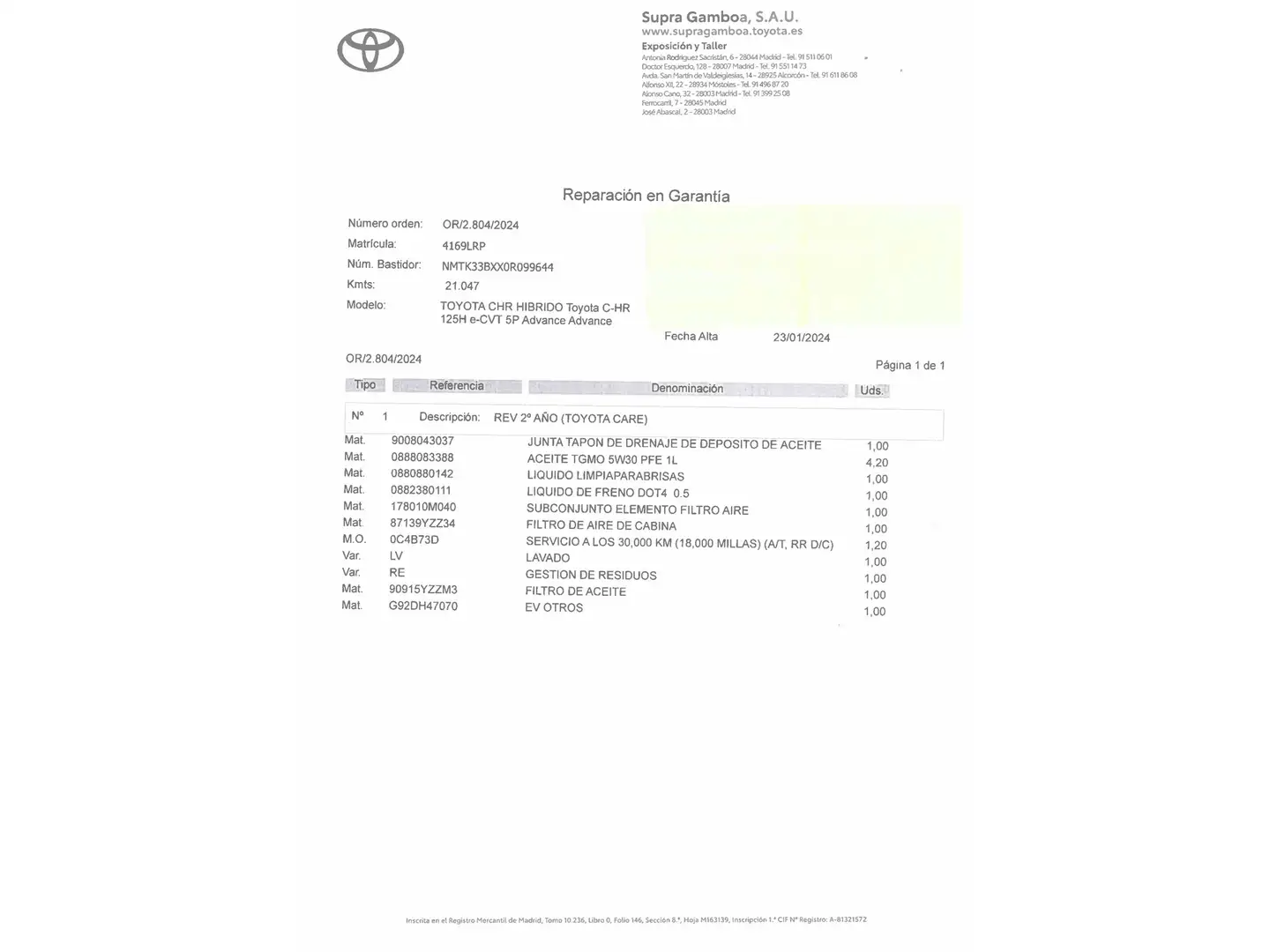 Foto Toyota C-HR Toyota C-HR 1.8 125H Advance (122 CV)