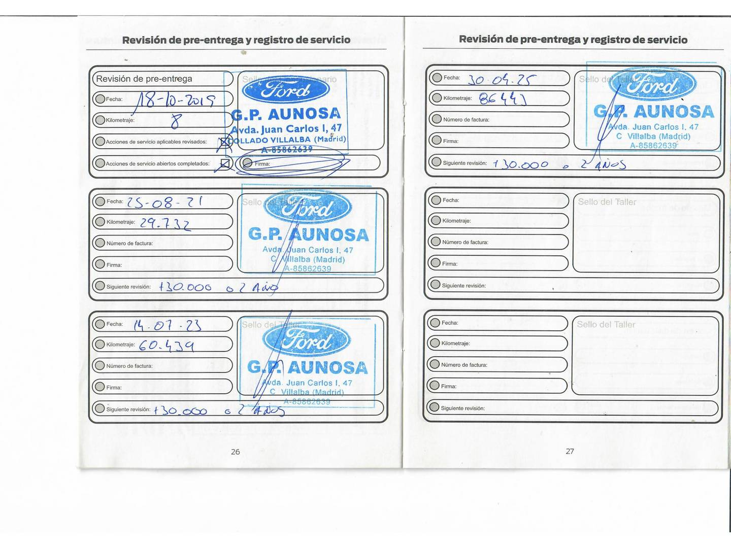 Foto del mantenimiento del Ford Focus Ford Focus 1.0 Ecoboost ST-Line (125 CV)