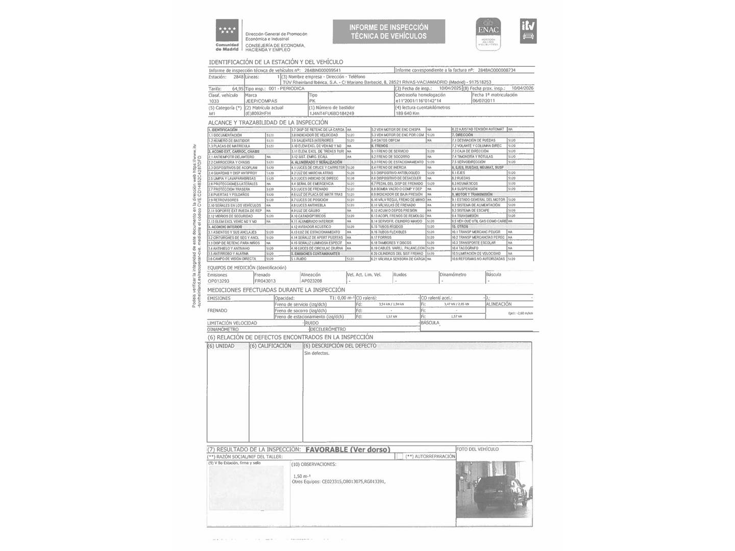 Foto Jeep Compass Jeep Compass 2.2 CRD Sport 4x2 (136 CV)