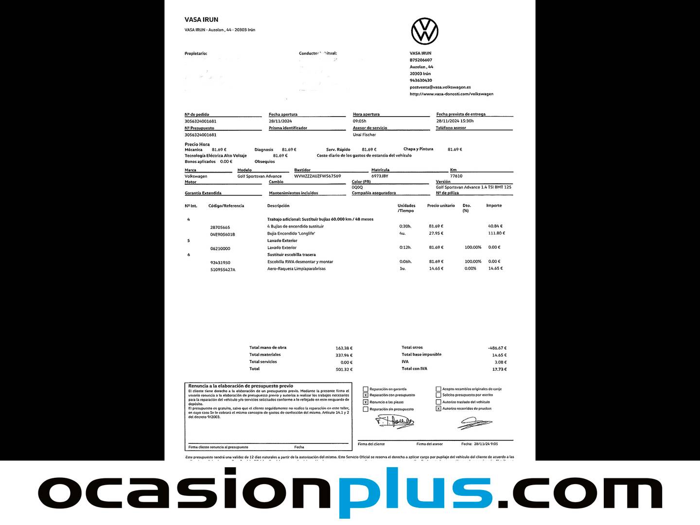 Foto Volkswagen Golf Sportsvan Volkswagen Golf Sportsvan Advance 1.4 TSI BMT (125 CV)