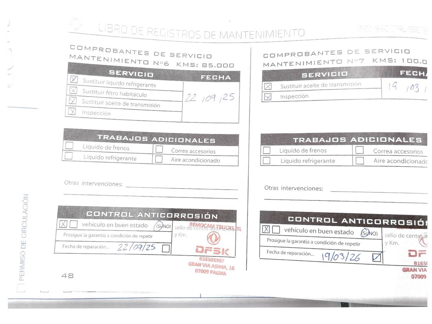 Foto del mantenimiento del DFSK Seres 3 DFSK Seres 3 S2 (163 CV)