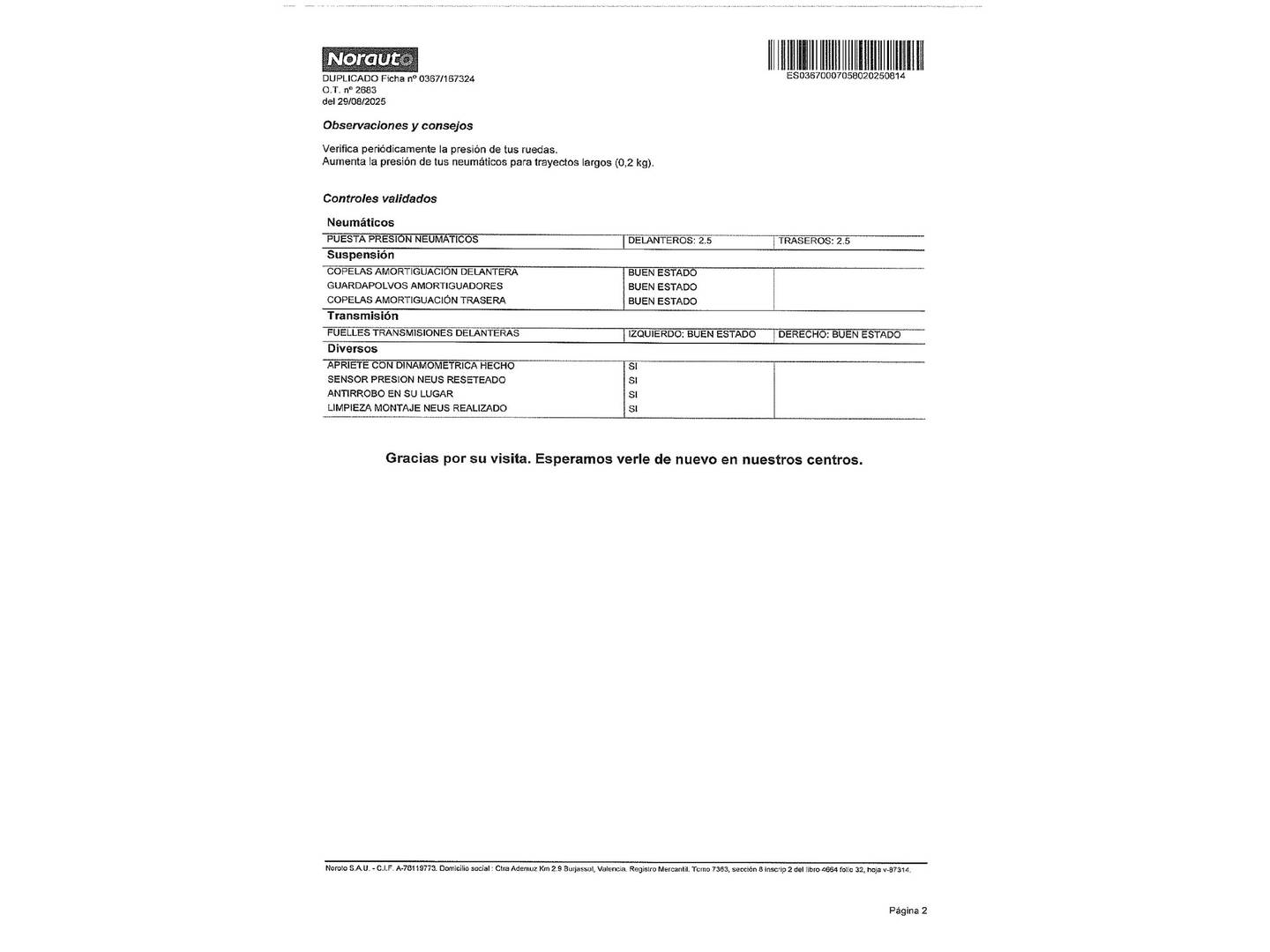 Foto del mantenimiento del Volkswagen T-Roc Volkswagen T-Roc Advance Style 1.0 TSI (115 CV)