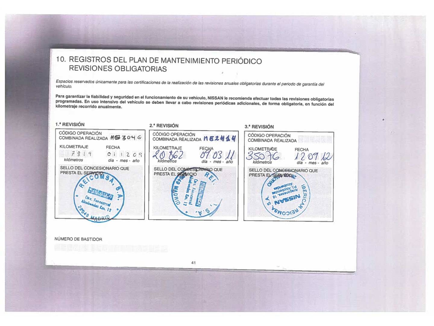 Foto del mantenimiento del Nissan QASHQAI Nissan Qashqai 2.0 Tekna 4x2 CVT (140 CV)