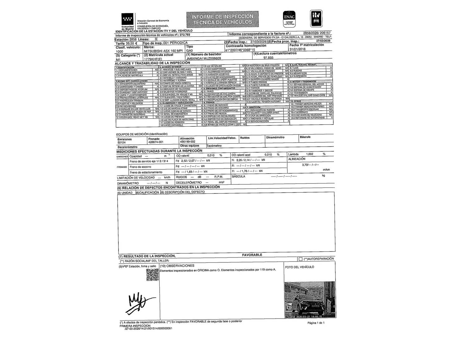 Mitsubishi ASX Mitsubishi ASX 160 MPI Motion (117 CV) de segunda mano