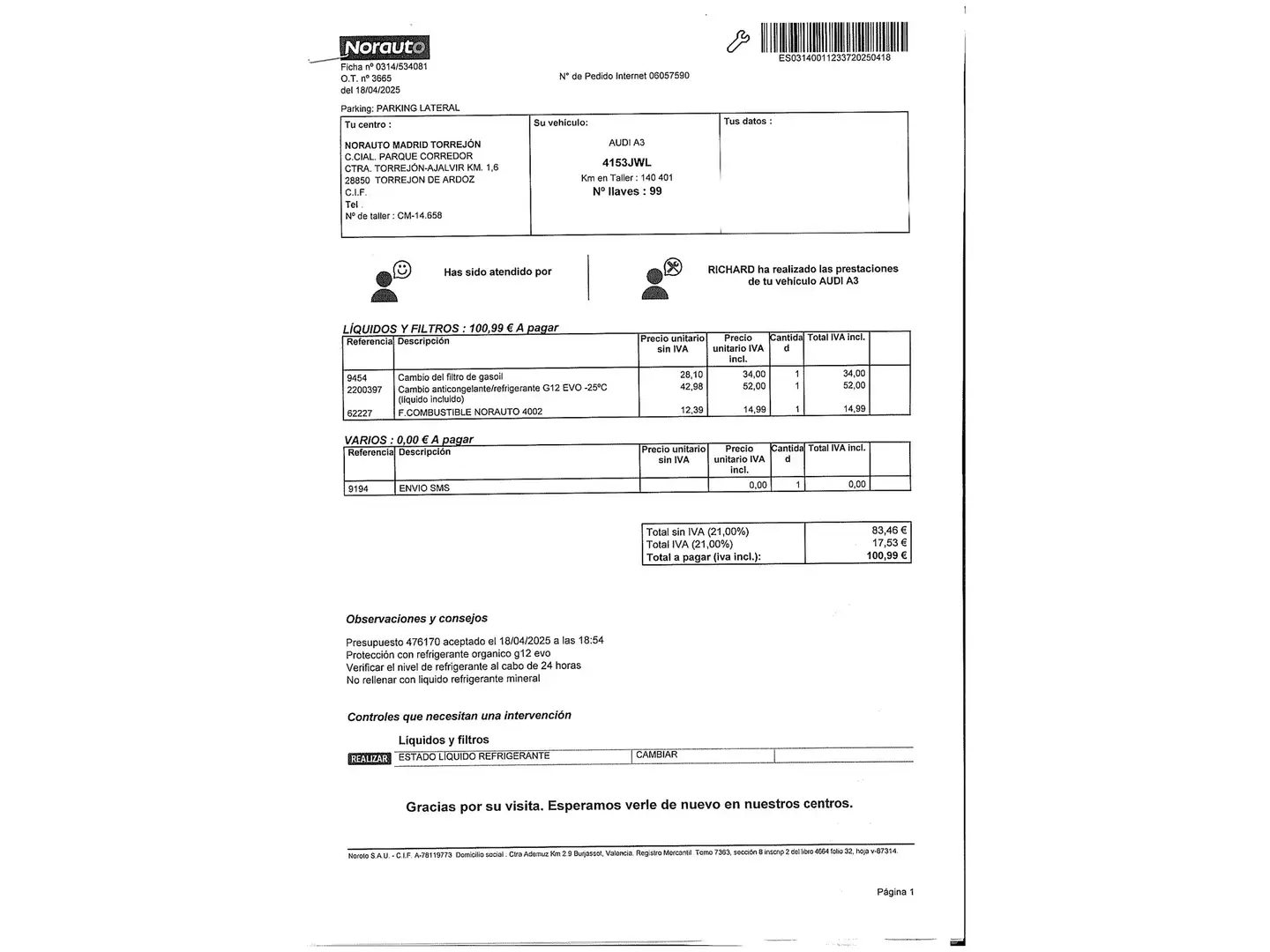 Foto Audi A3 Audi A3 S Line edition 2.0 TDI (150 CV)