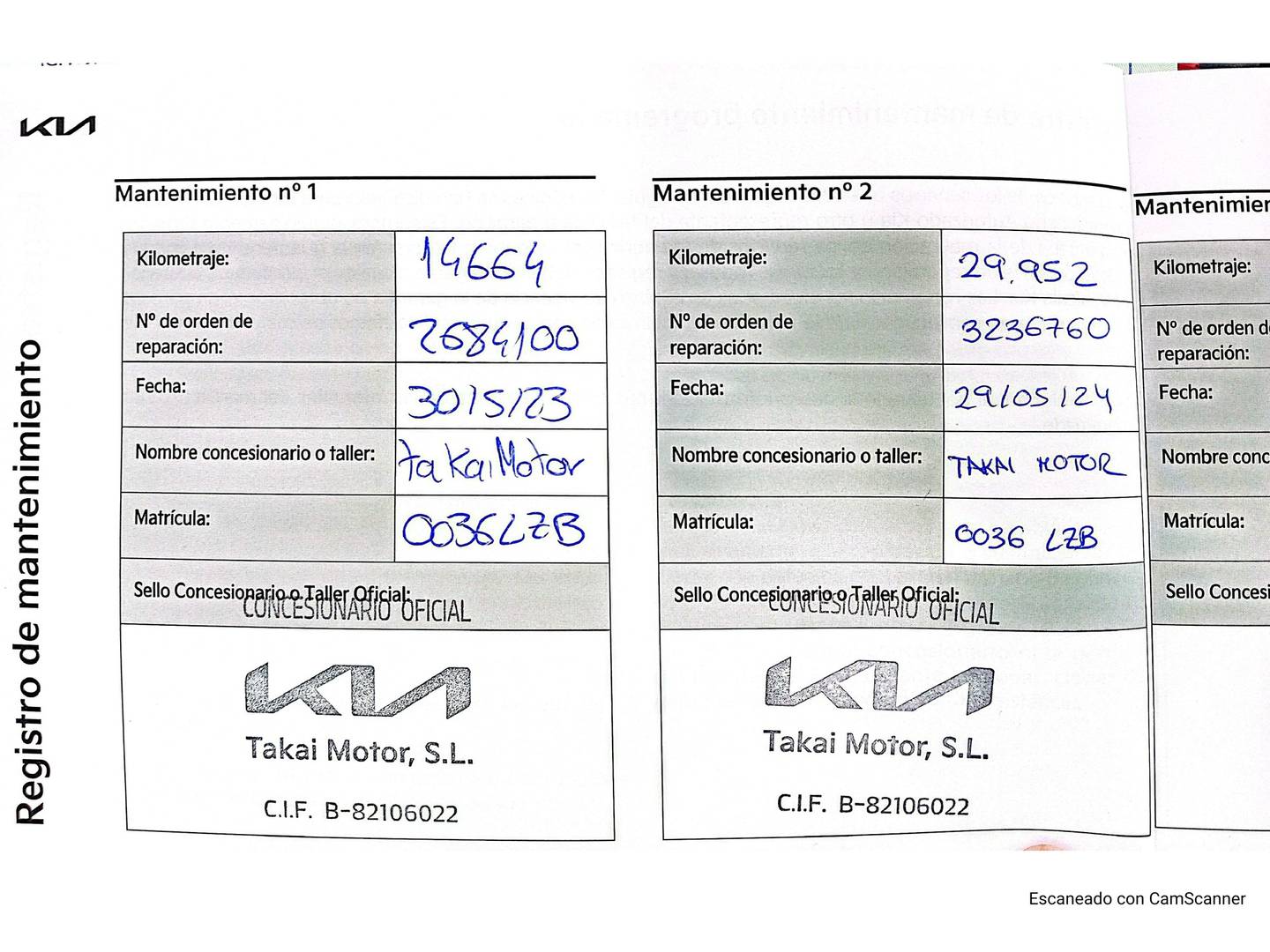 Foto del mantenimiento del KIA Rio Kia Rio 1.0 T-GDi MHEV iMT Concept (100 CV)