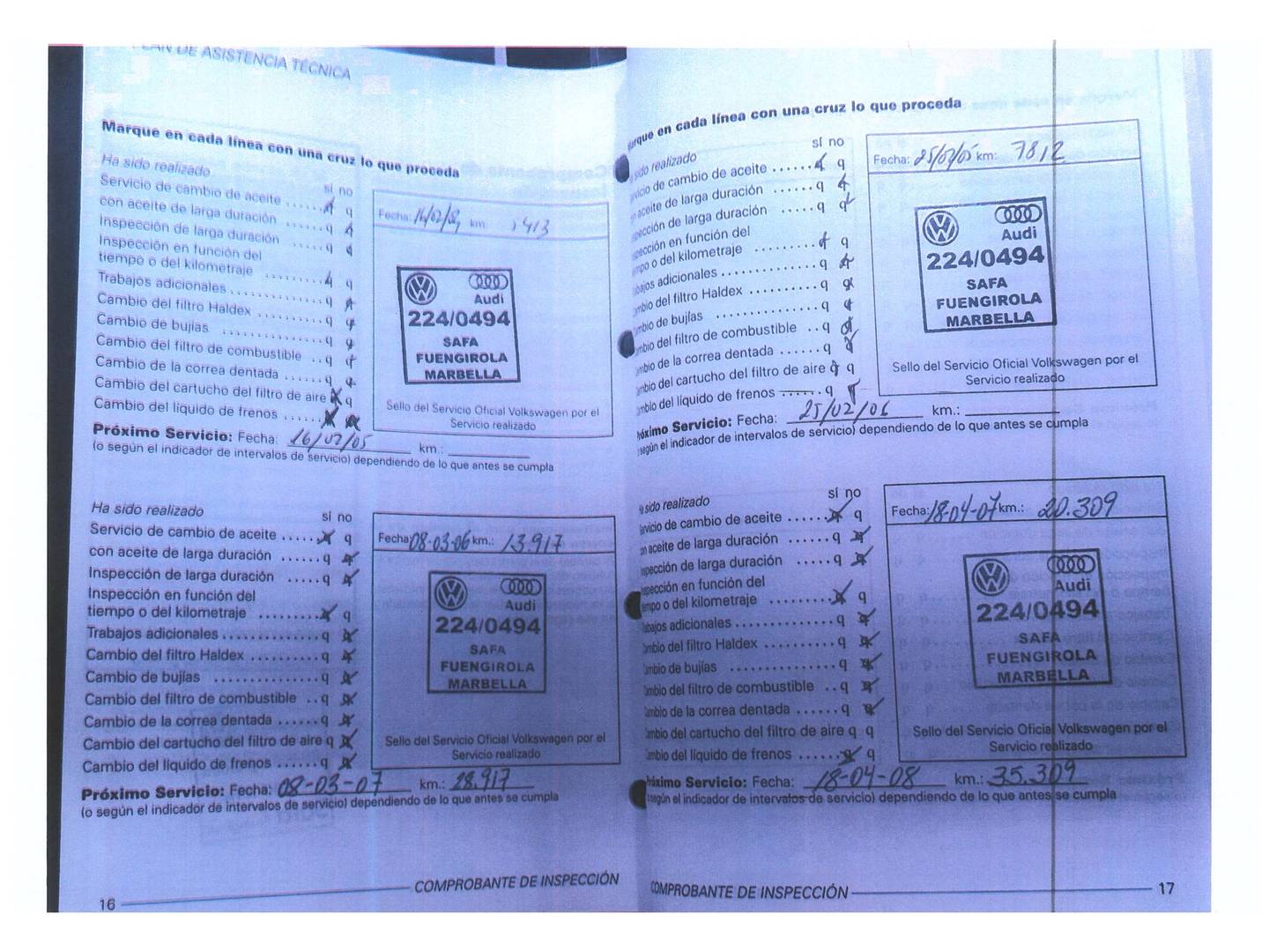 Foto del mantenimiento del Volkswagen Golf Volkswagen Golf Conceptline 1.6 (105 CV)