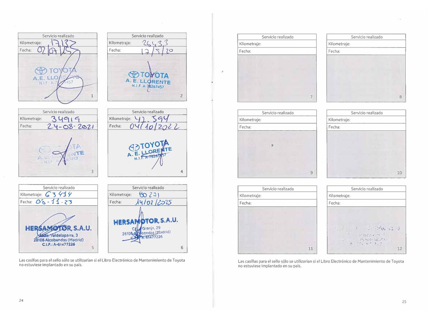 Foto del mantenimiento del Toyota Auris Toyota Auris 140H Hybrid Touring Sports Feel! Edition (136 CV)