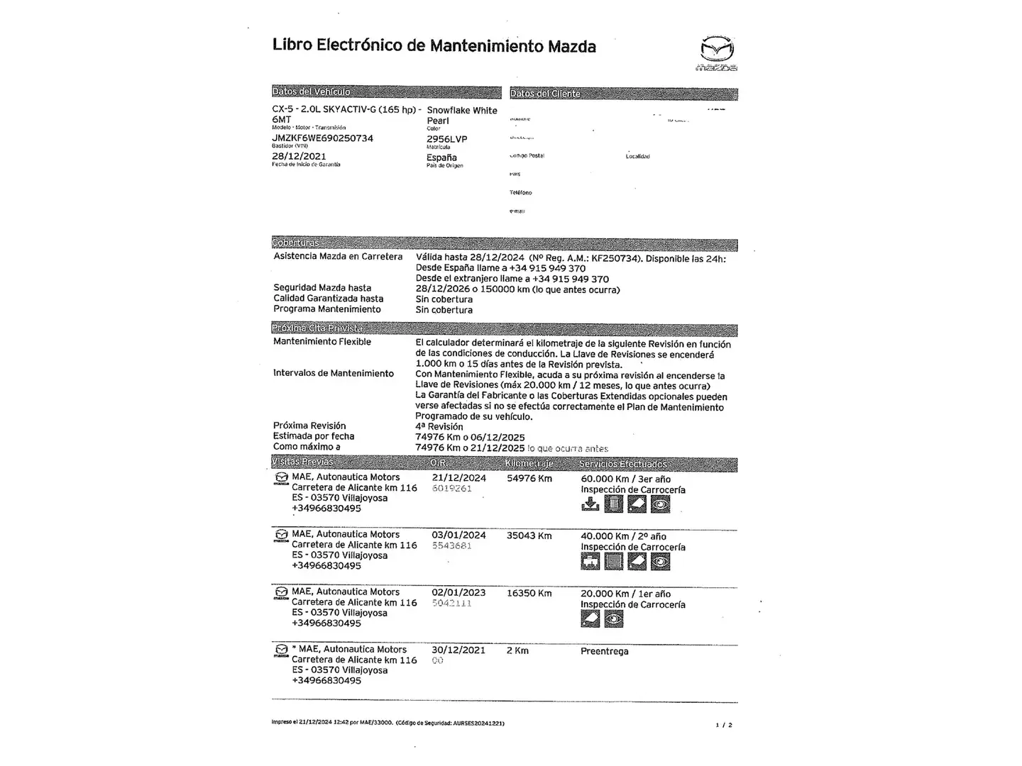 Foto Mazda CX-5 Mazda CX-5 2.0 GE Newground (165 CV)