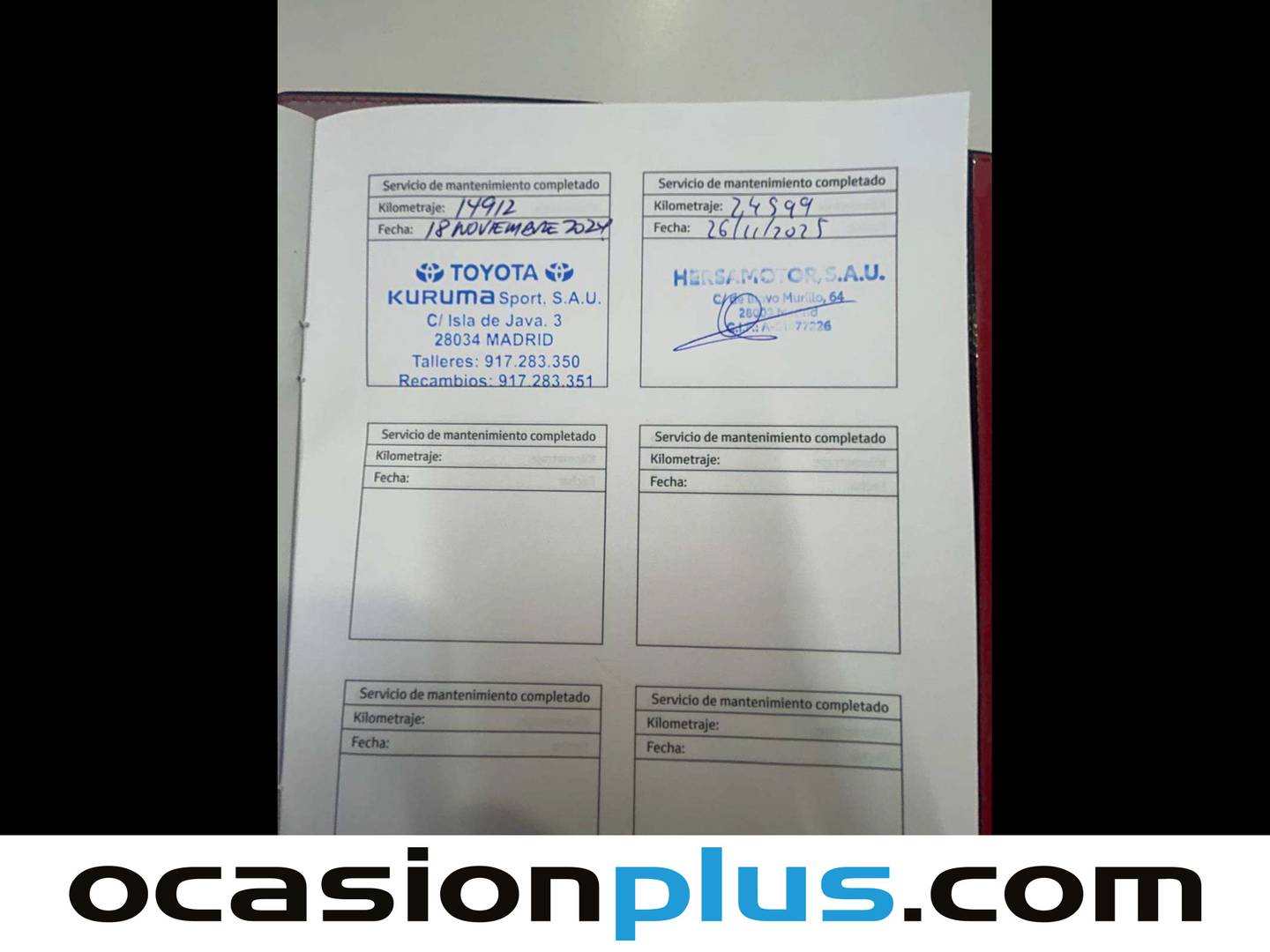 Foto del mantenimiento del Toyota C-HR Toyota C-HR 200H Premiere Edition GR Sport AWD-i (196 CV)