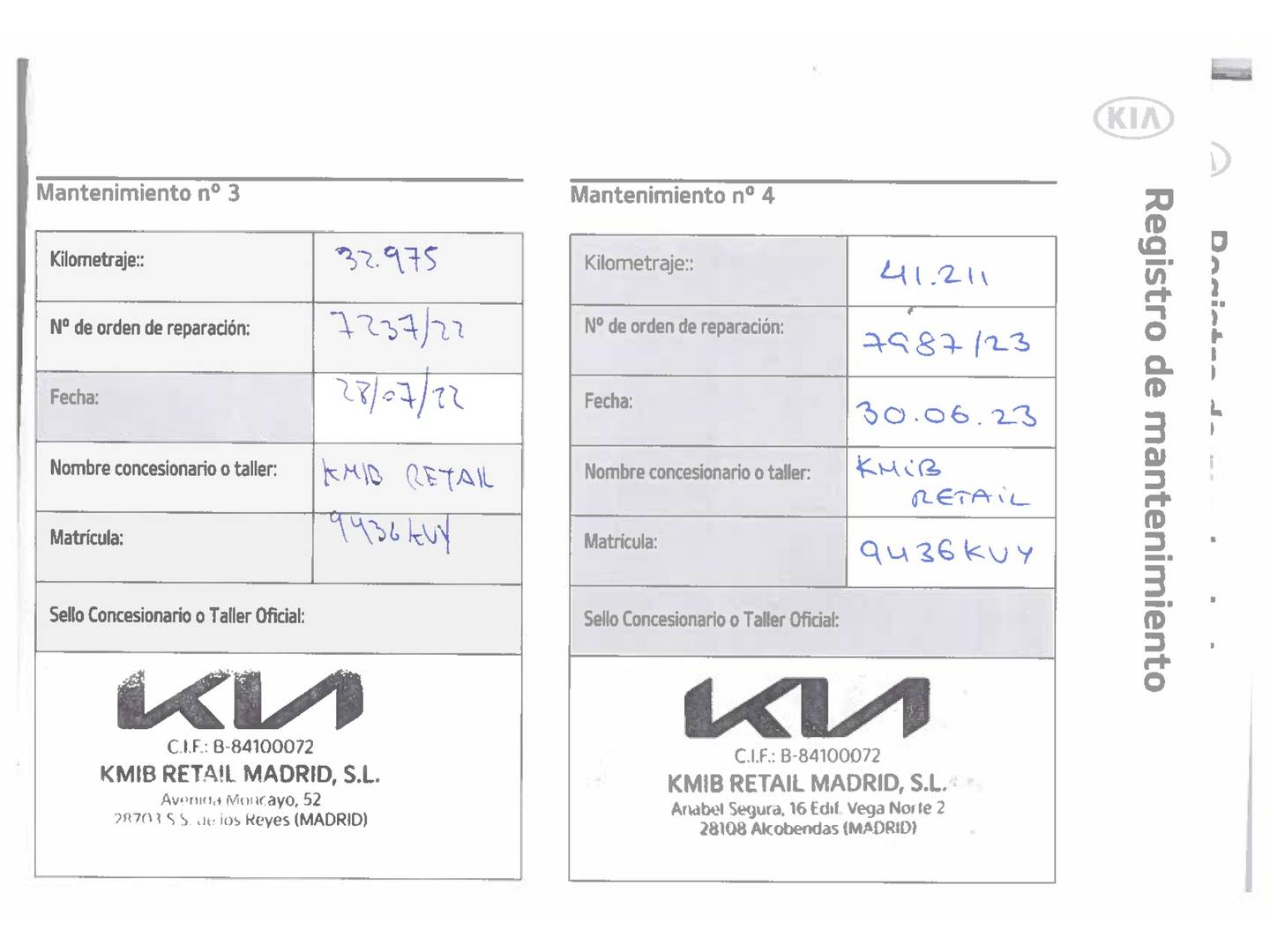 Foto del mantenimiento del KIA Ceed KIA Ceed 1.6 CRDi Drive (115 CV)