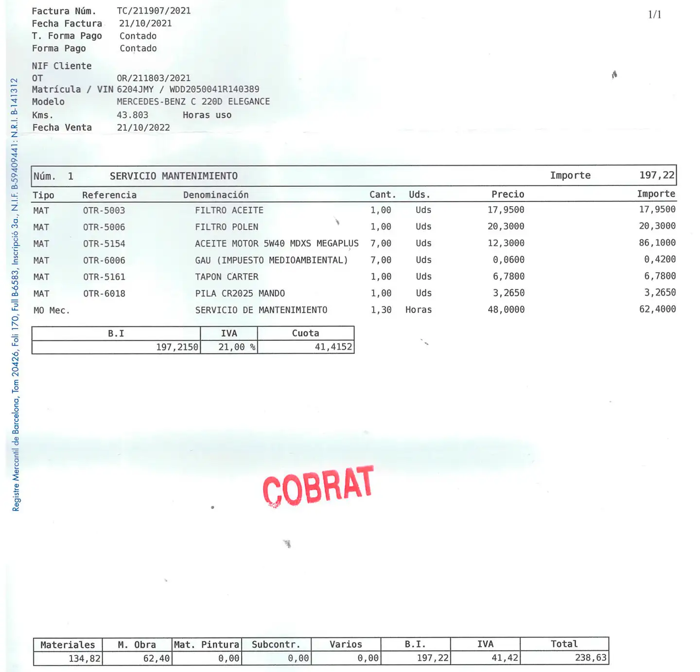 Foto Mercedes Clase C Mercedes-Benz Clase C 220 d (170 CV) Pack AMG