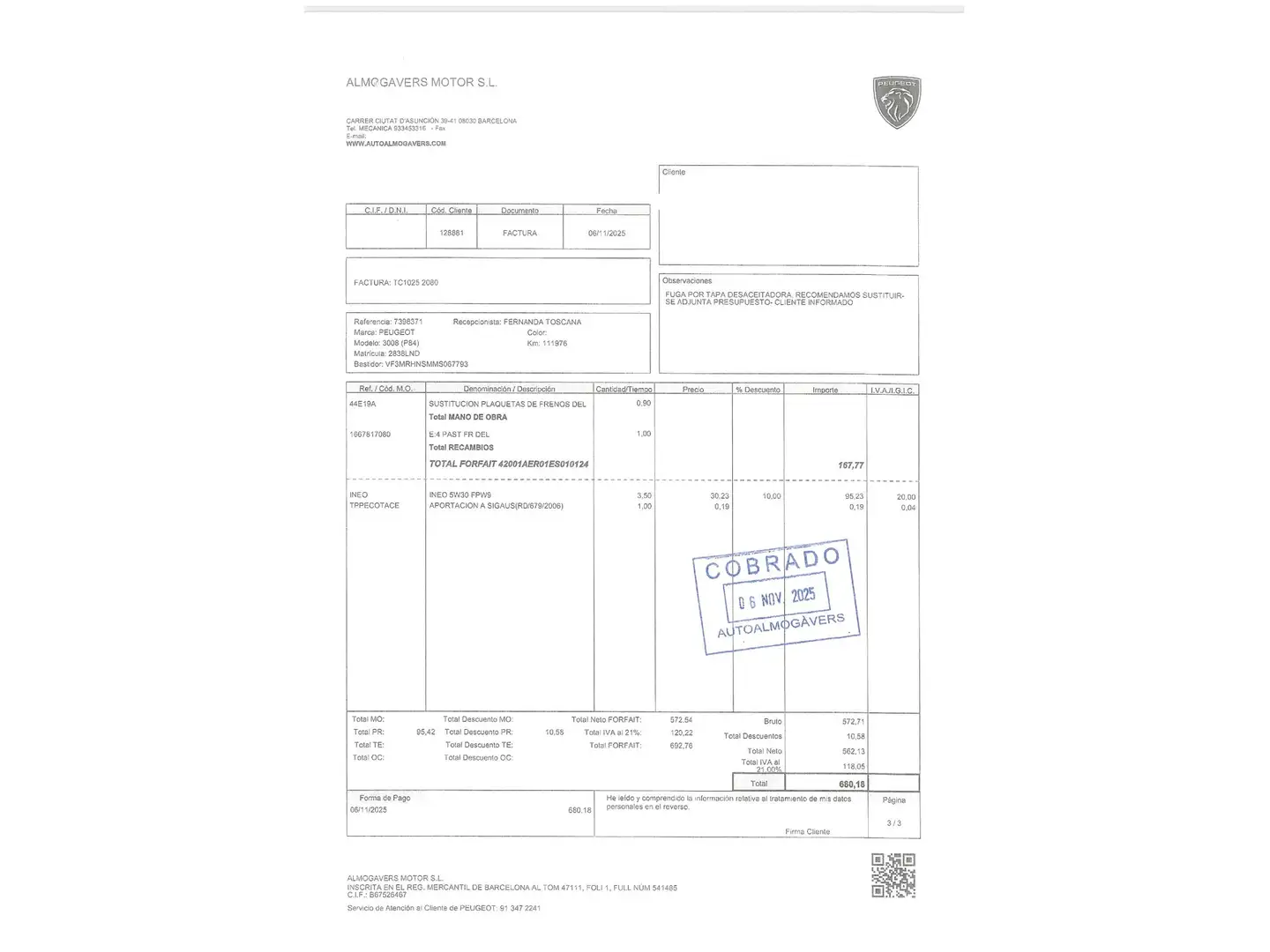 Foto Peugeot 3008 Peugeot 3008 130 S&S Active 96 kW (130 CV)