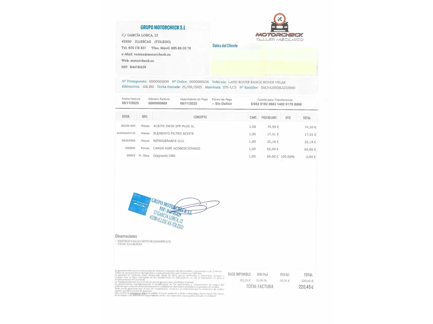 Foto Land Rover Range Rover Velar Land Rover Range Rover Velar P250 R-Dynamic 4WD Auto (250 CV)