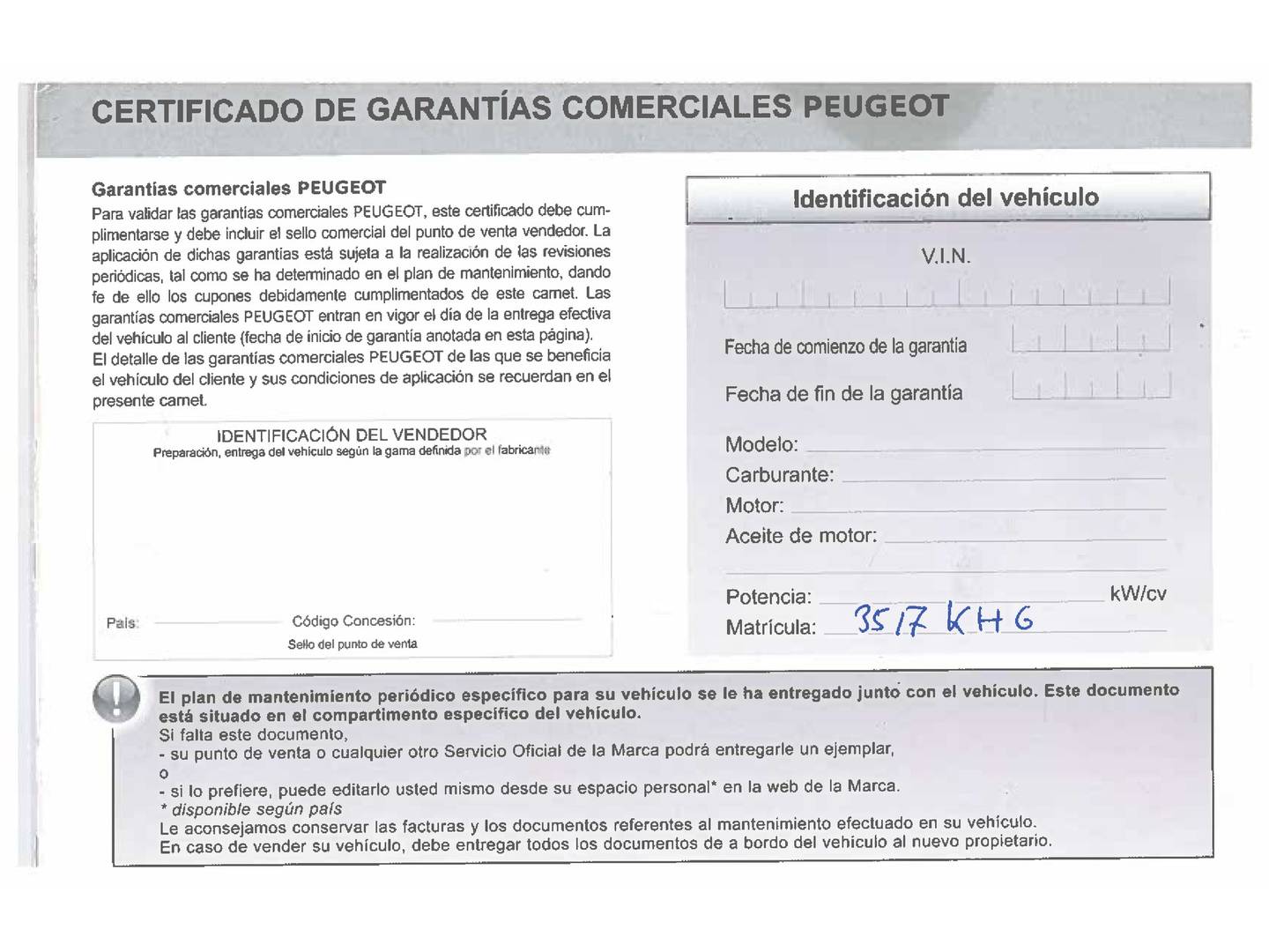 Foto del mantenimiento del Peugeot 2008 Peugeot 2008 BlueHDi 100 Style (100 CV)