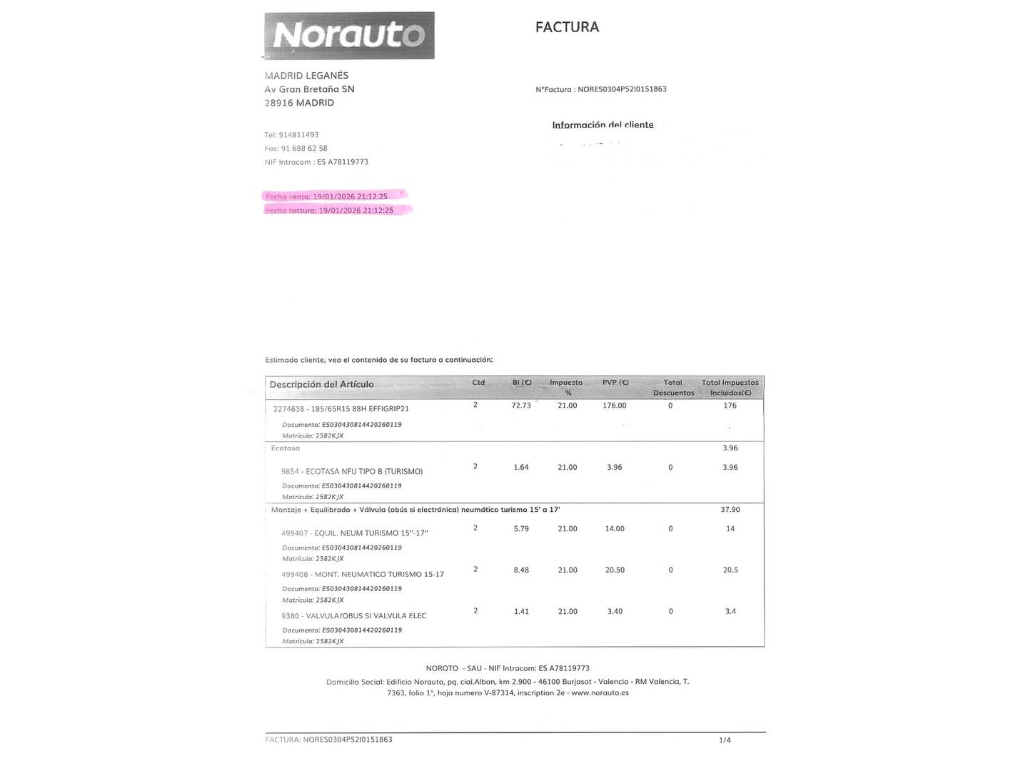 Foto del certificado del Volkswagen Polo Volkswagen Polo Advance 1.0 TSI  (95 CV)