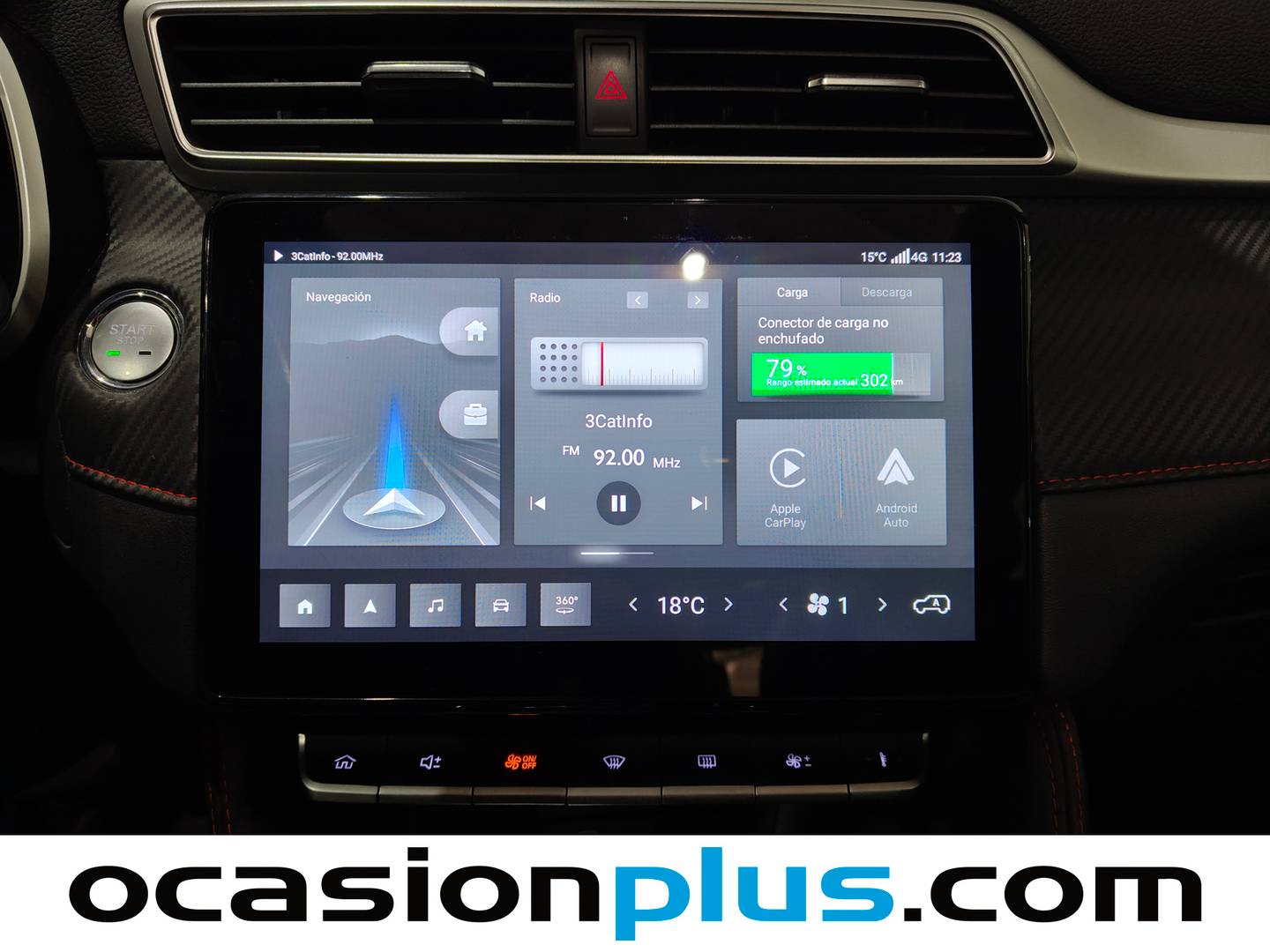 Equipamiento del MG ZS EV MG ZS Luxury Long Range OBC (156 CV)