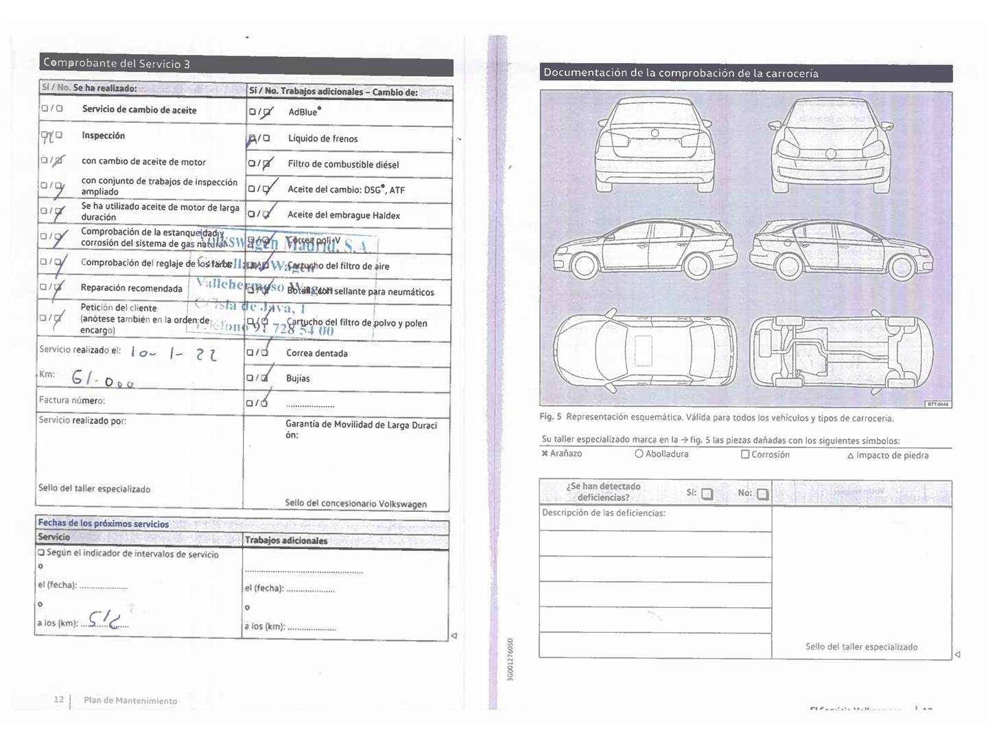 Foto del mantenimiento del Volkswagen Passat Volkswagen Passat Variant Advance 1.4 TSI ACT BMT (150 CV)
