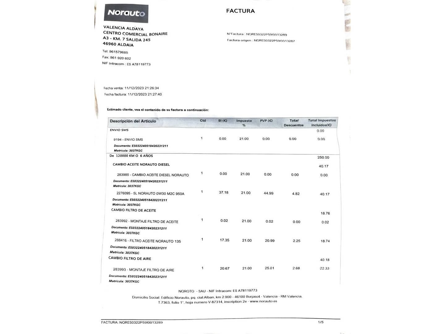 Foto del mantenimiento del Ford Grand C-Max Ford Grand C-Max 1.5 TDCI Titanium (120 CV)