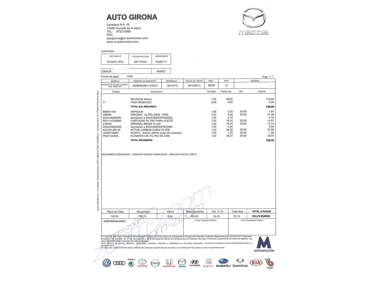 Foto Mazda Mazda3 Mazda Mazda 3 2.0 GE Luxury MT (120 CV)