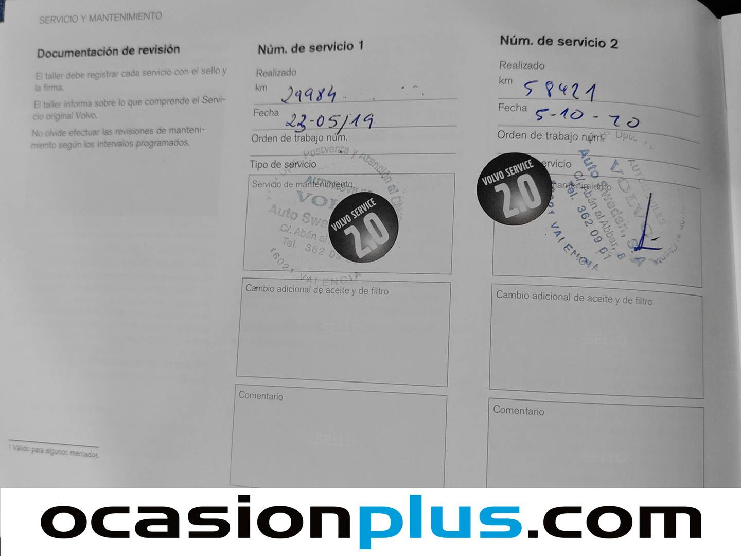 Foto del mantenimiento del Volvo V40 Cross Country Volvo V40 Cross Country D2 Momentum (120 CV)
