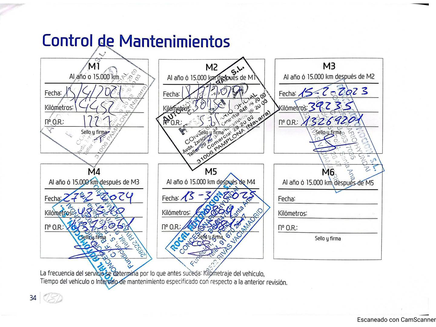 Foto del mantenimiento del Hyundai i30 Hyundai i30 Fastback 1.0 TGDI N Line (120 CV)