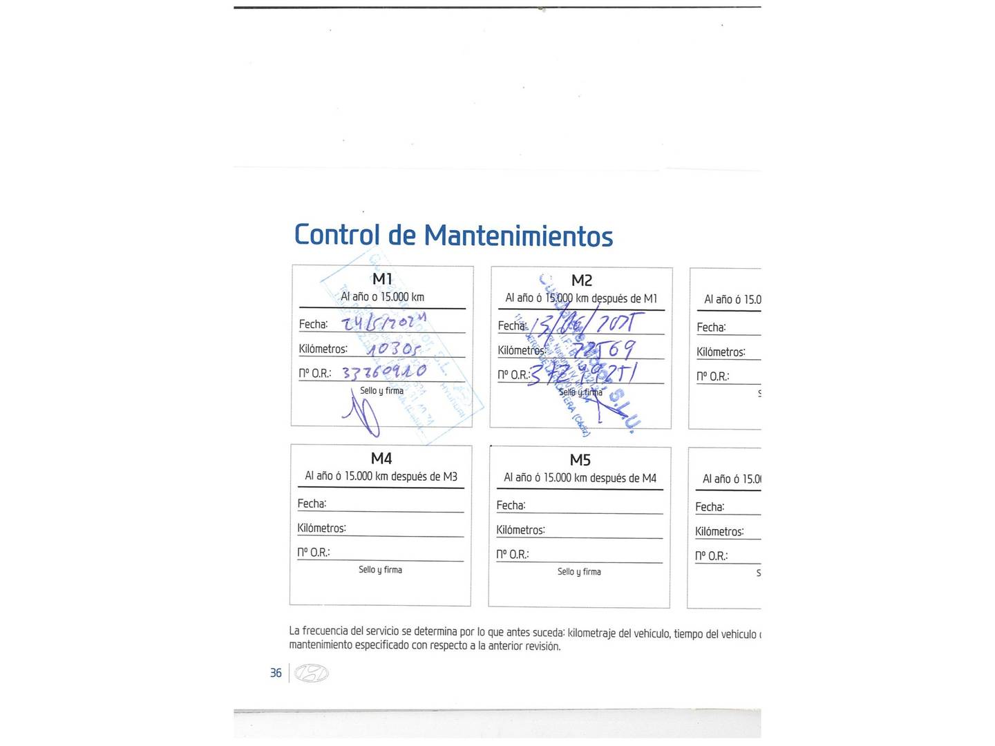 Foto del mantenimiento del Hyundai Kona Hyundai Kona 1.0 TGDi N Line 30 Aniversario 4x2 (120 CV)