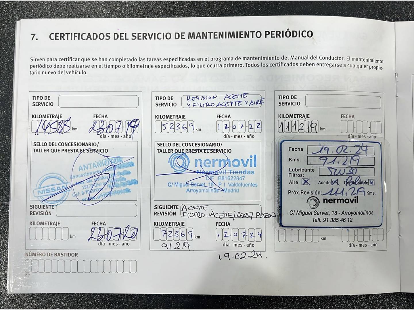 Foto del mantenimiento del Nissan QASHQAI Nissan Qashqai dCi 130 N-Connecta (130 CV)