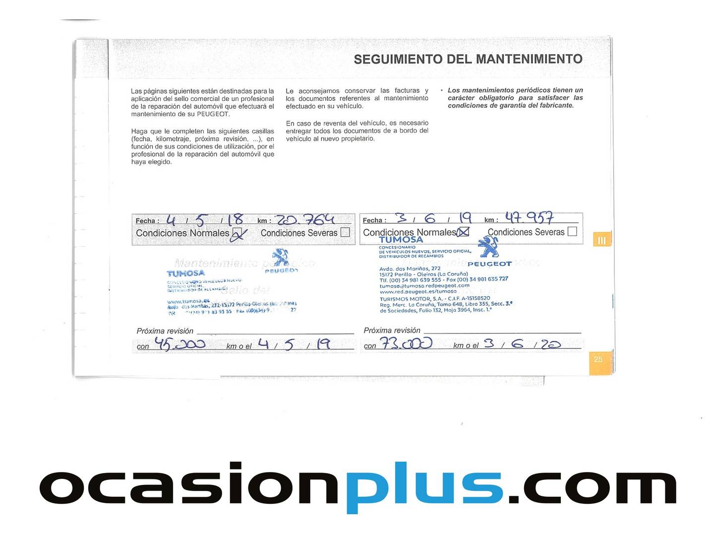 Foto del mantenimiento del Peugeot 208 Peugeot 208 PureTech 110 S&S Allure (110 CV)