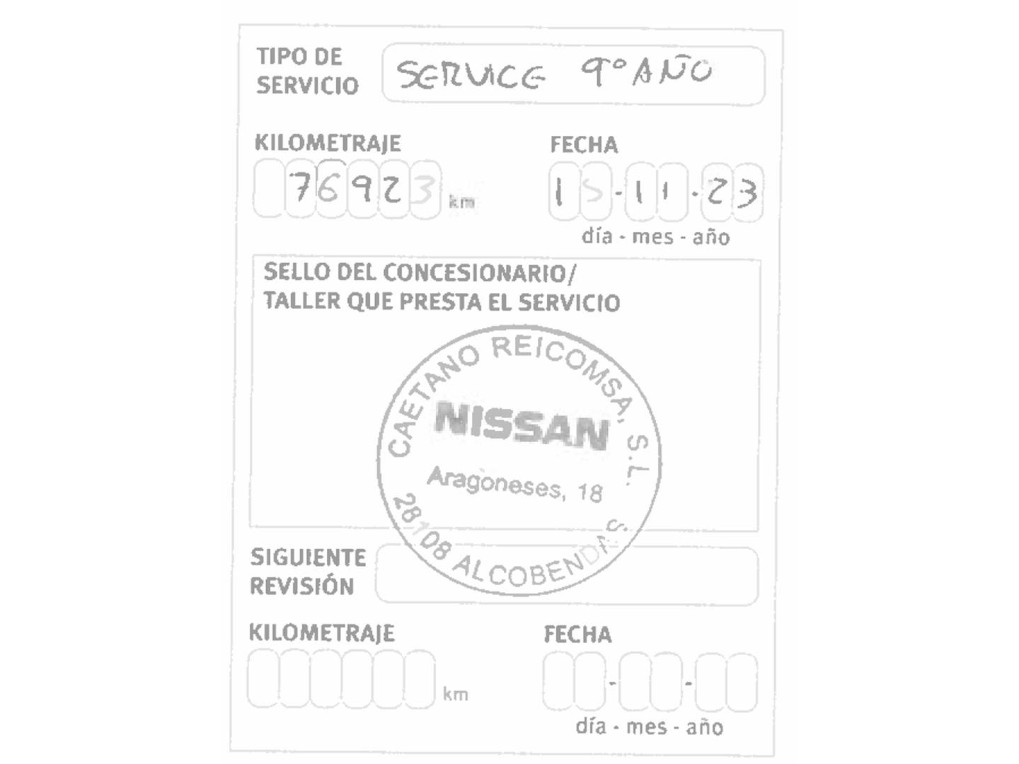 Foto del mantenimiento del Nissan QASHQAI Nissan Qashqai 1.6 dCi N-Tec 4x2 XTronic (130 CV)