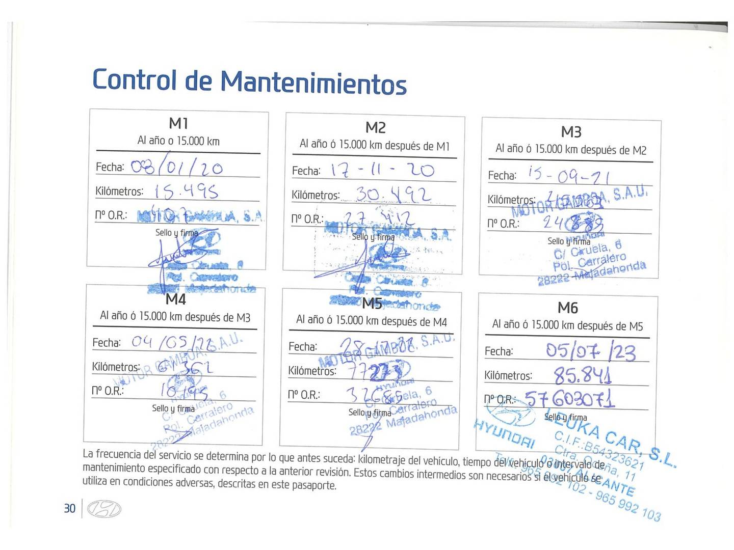 Foto del mantenimiento del Hyundai Kona Hyundai Kona EV Style (204 CV)
