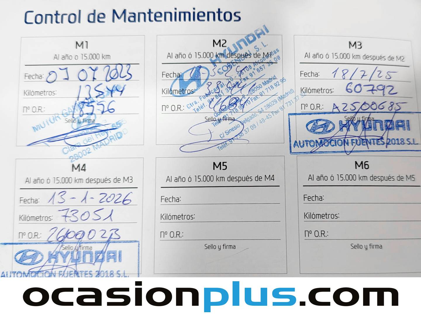 Foto del mantenimiento del Hyundai i20 Hyundai i20 1.0 TGDI 48V Klass (100 CV)