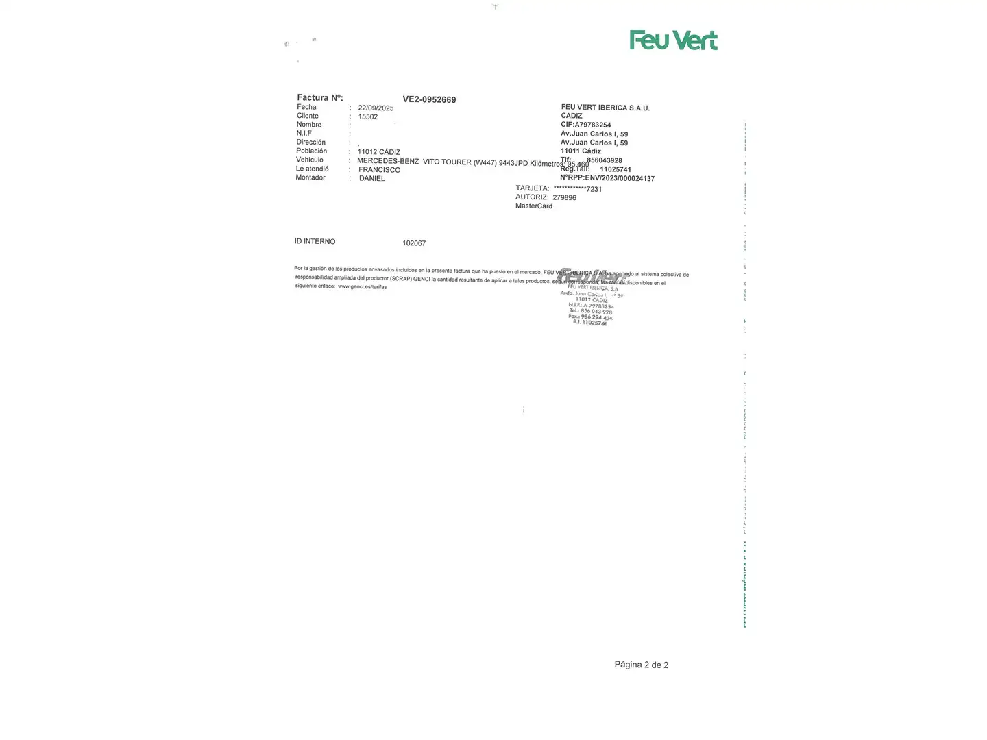 Foto Mercedes Vito Mercedes-Benz Vito Mixto 111 CDI Larga (114 CV)